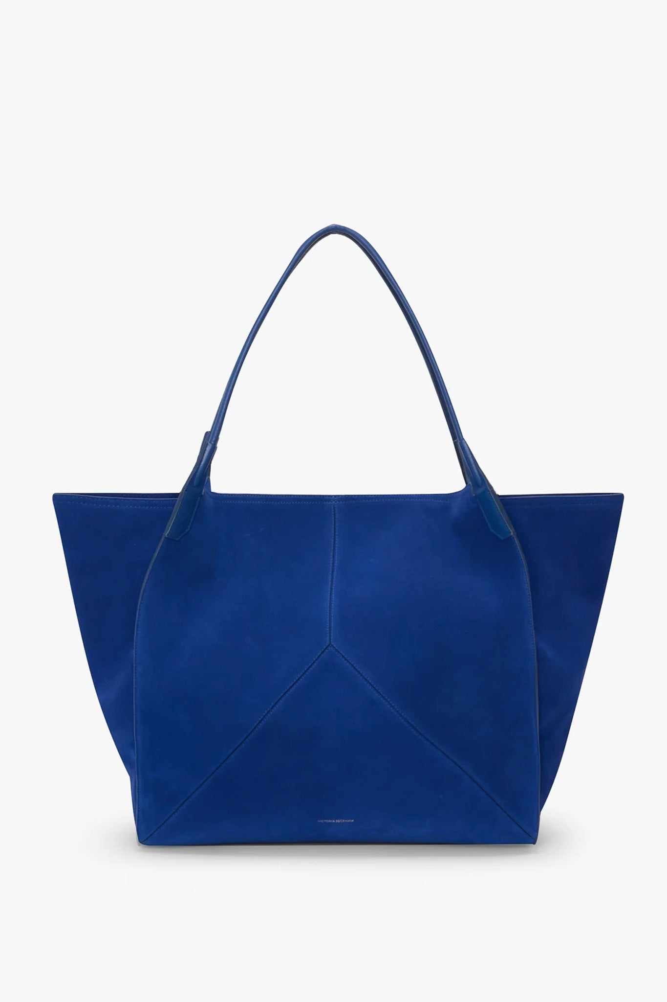 XL Victoria Tote In Sapphire Blue Suede