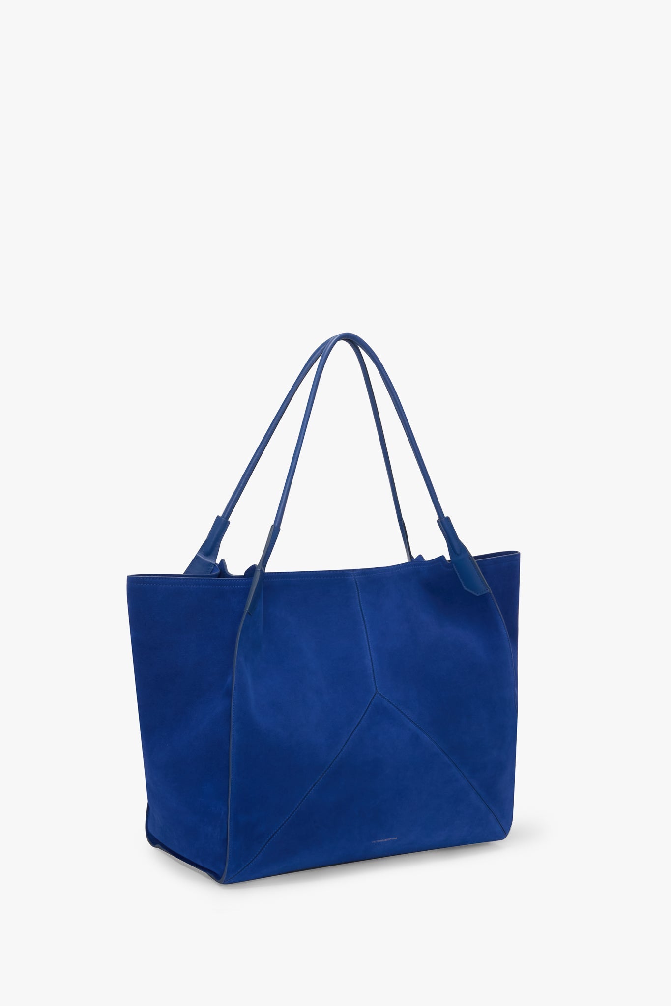 XL Victoria Tote In Sapphire Blue Suede