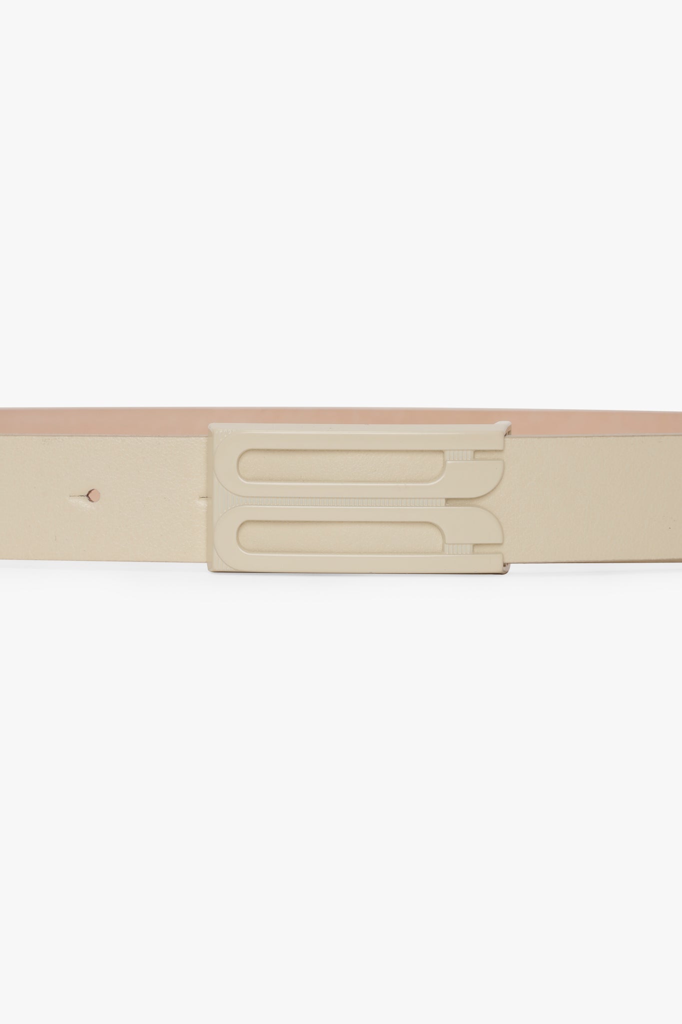 Tonal Dorian Belt In Ivory Smooth Leather