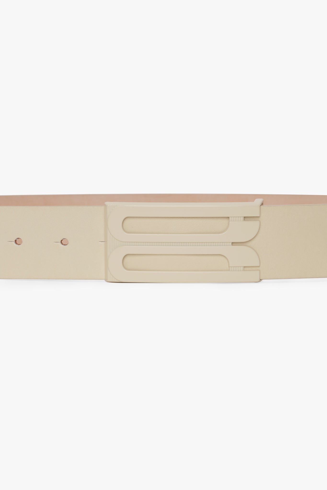 Tonal Jumbo Dorian Belt In Ivory Smooth Leather