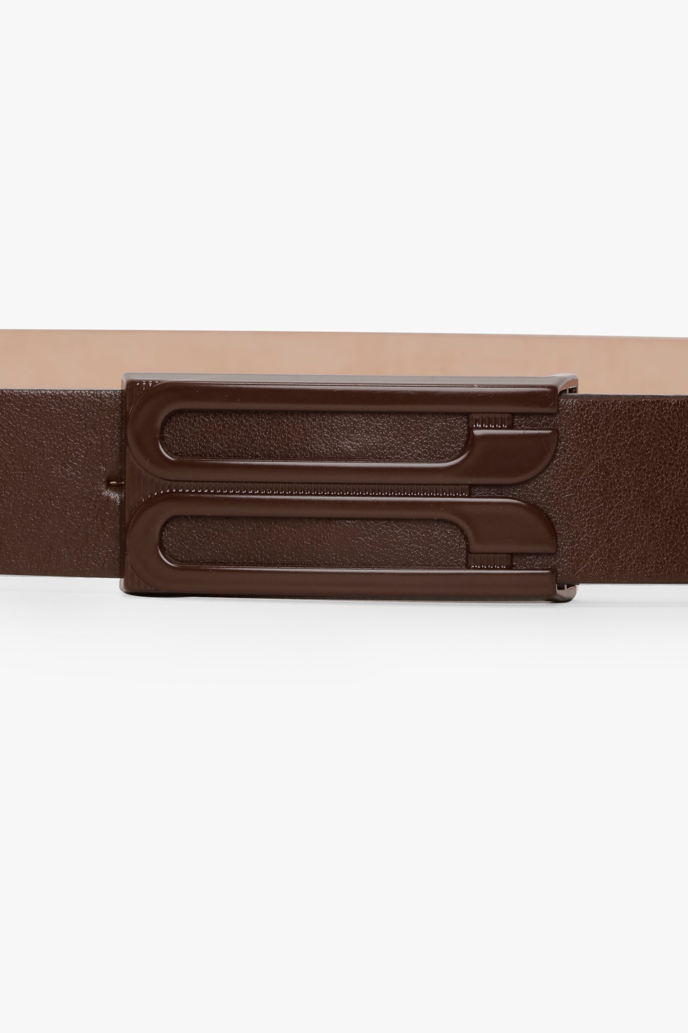 Tonal Dorian Belt In Dark Brown Smooth Leather