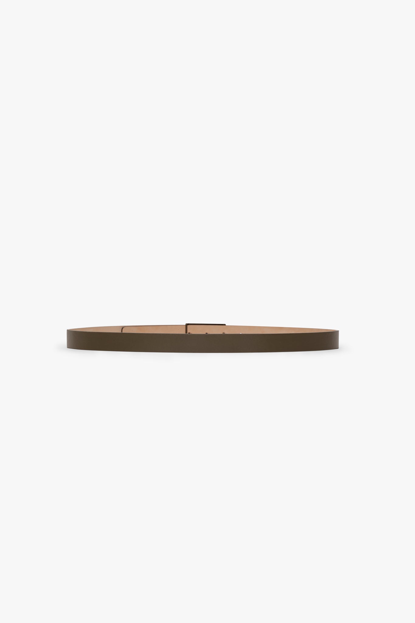 Tonal Dorian Belt In Dark Khaki Smooth Leather