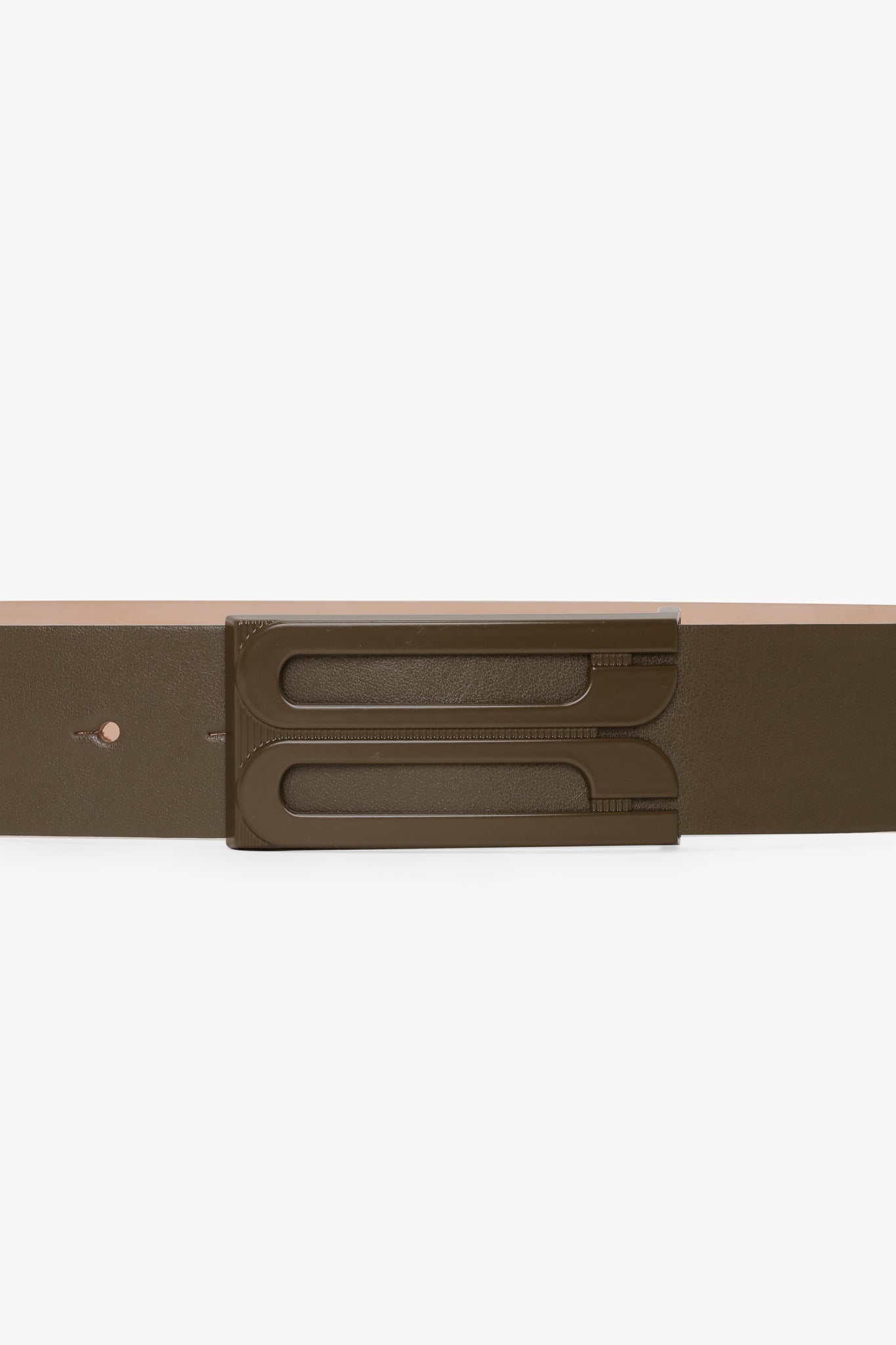 Tonal Jumbo Dorian Belt In Dark Khaki Smooth Leather