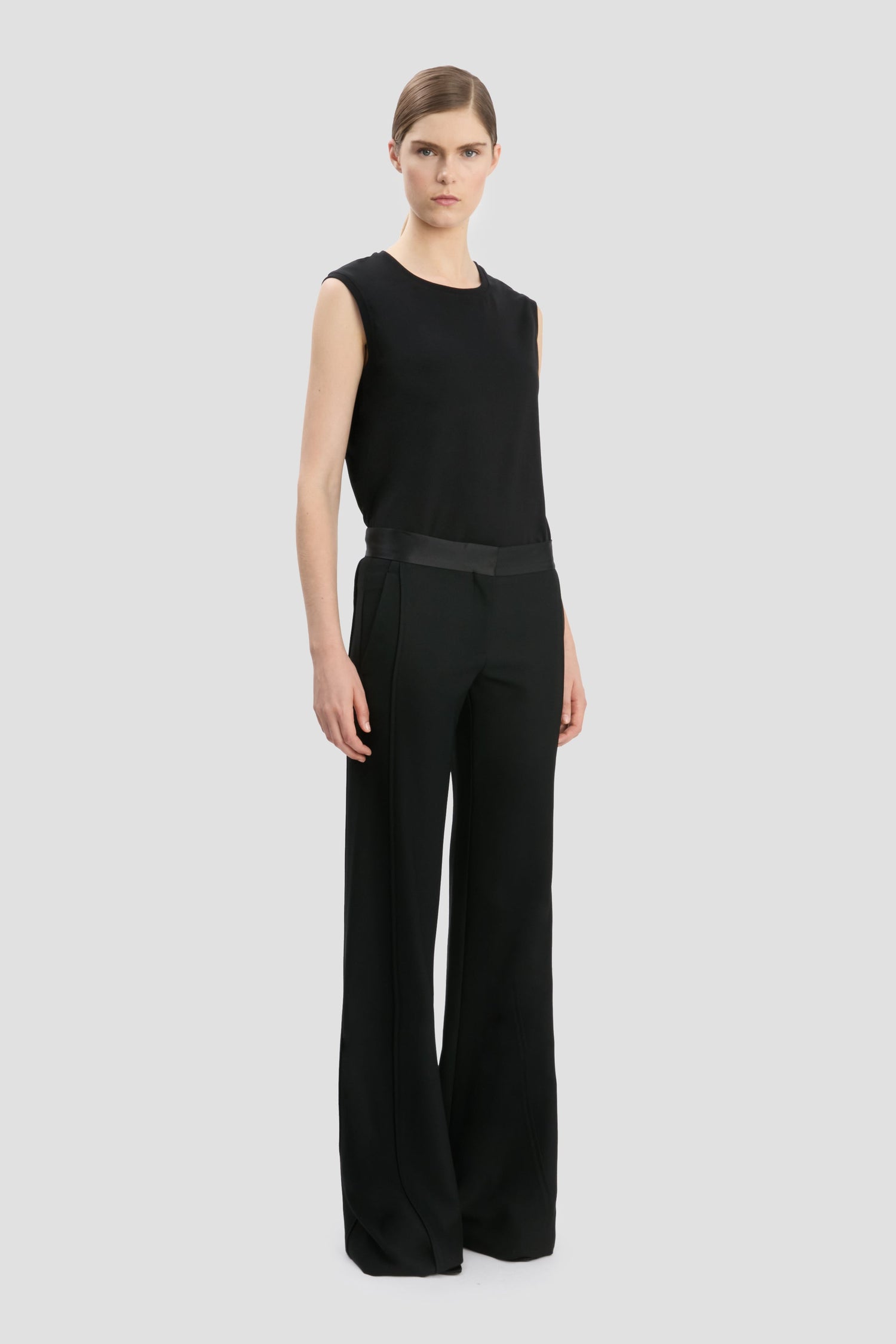 Side Panel Trouser In Black