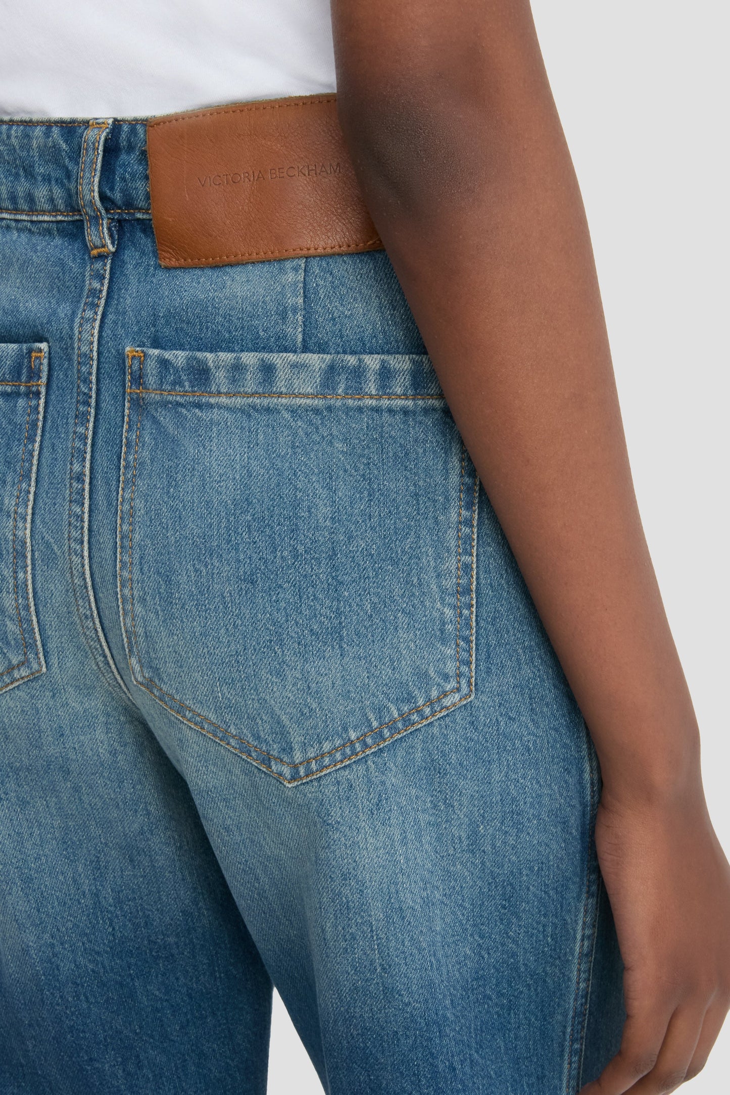 Alina High Waisted Jean In Classic Blue Wash