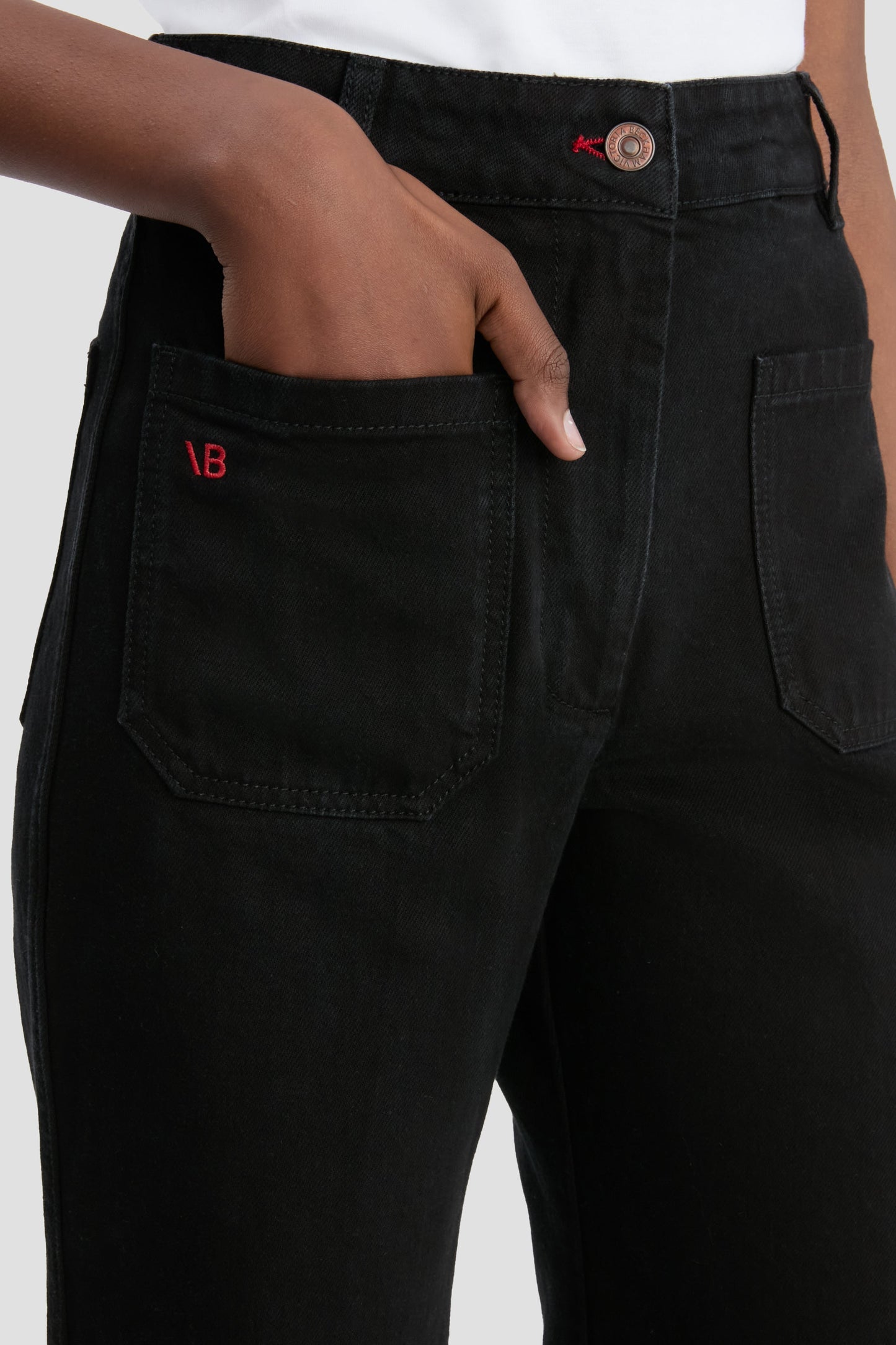 Alina High Waisted Jean In Washed Black