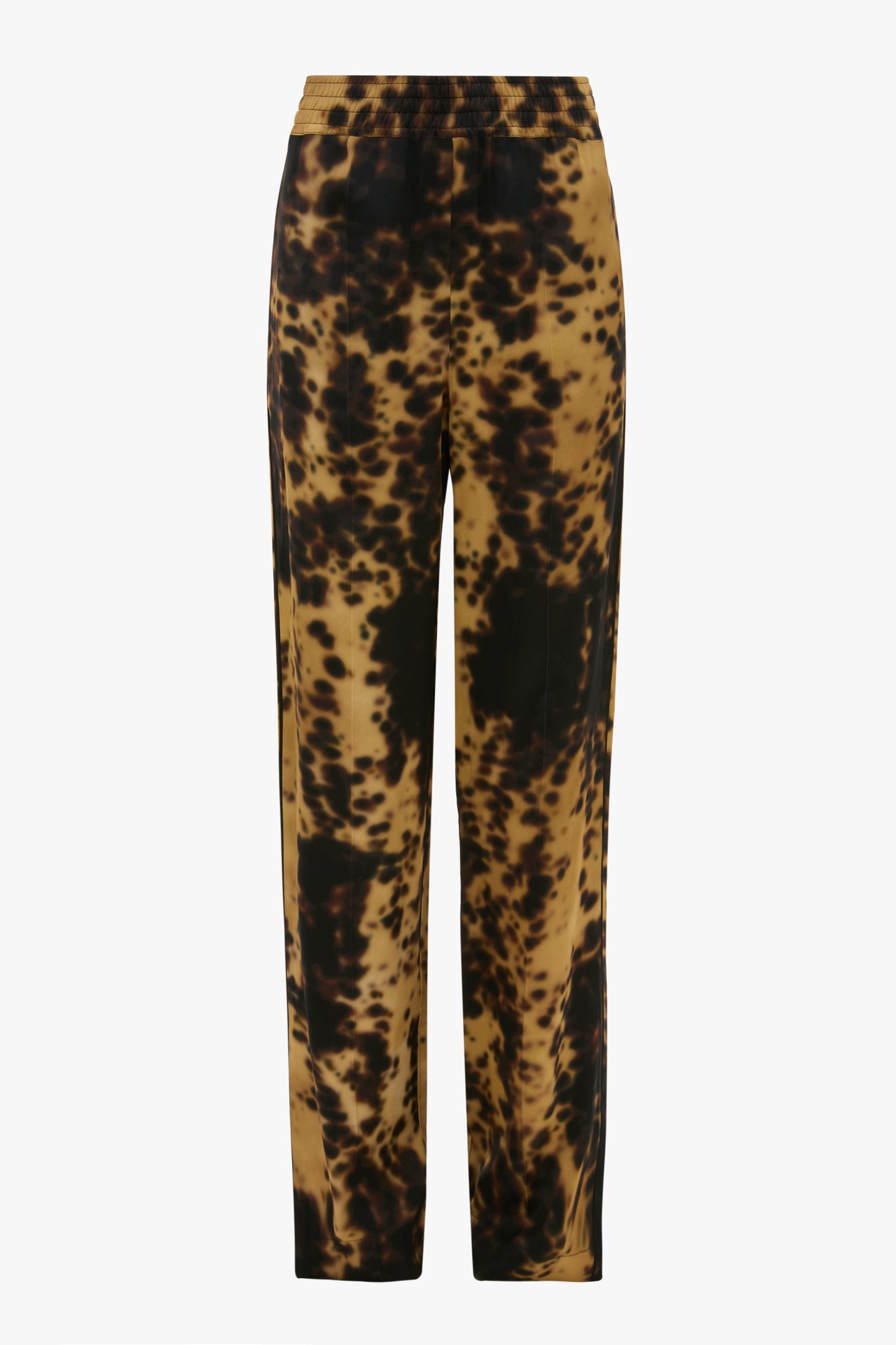 Pyjama Trouser In Olive Brown Print