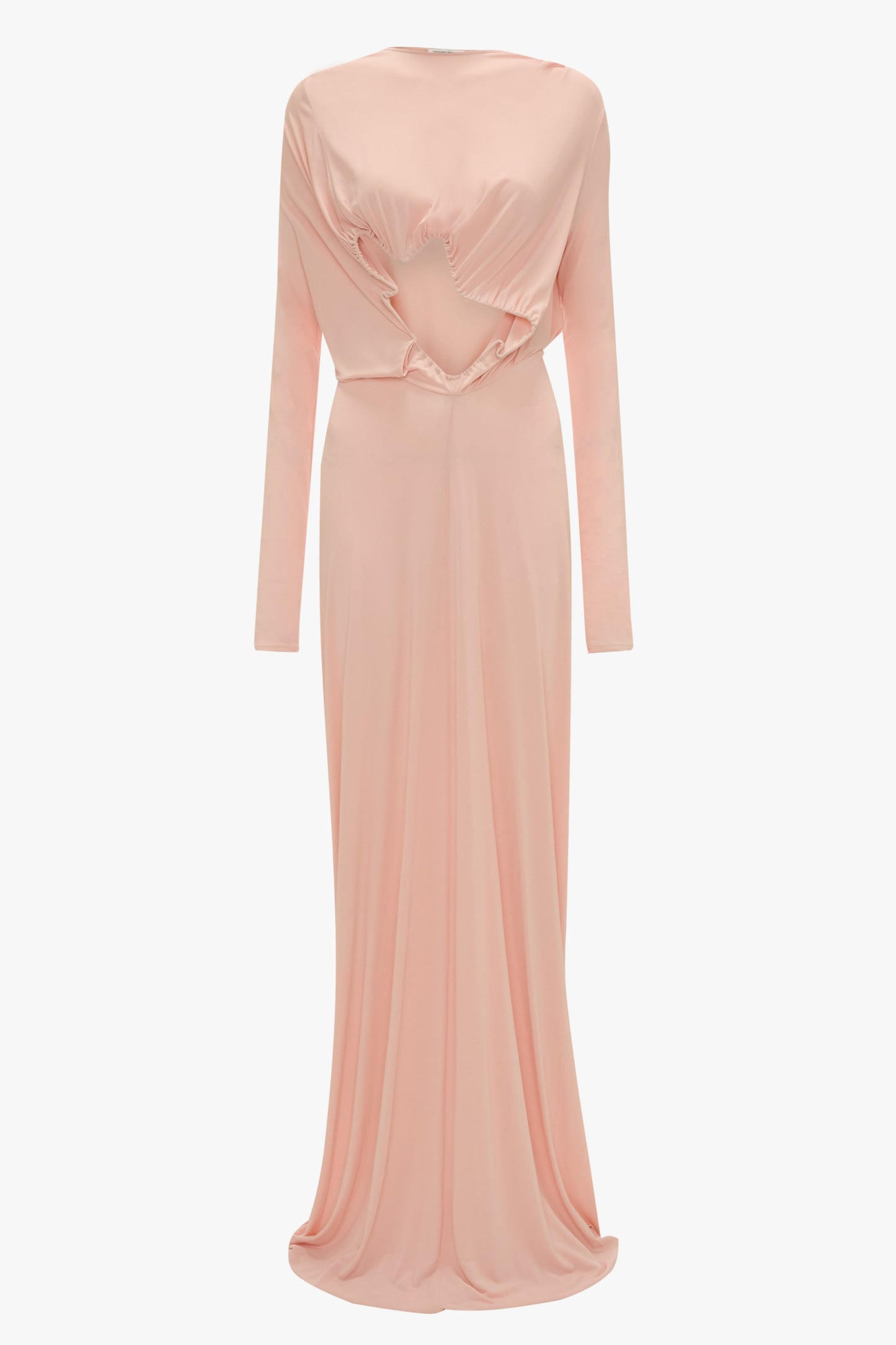 Cut-Out Wire Gown In Frosted Pink