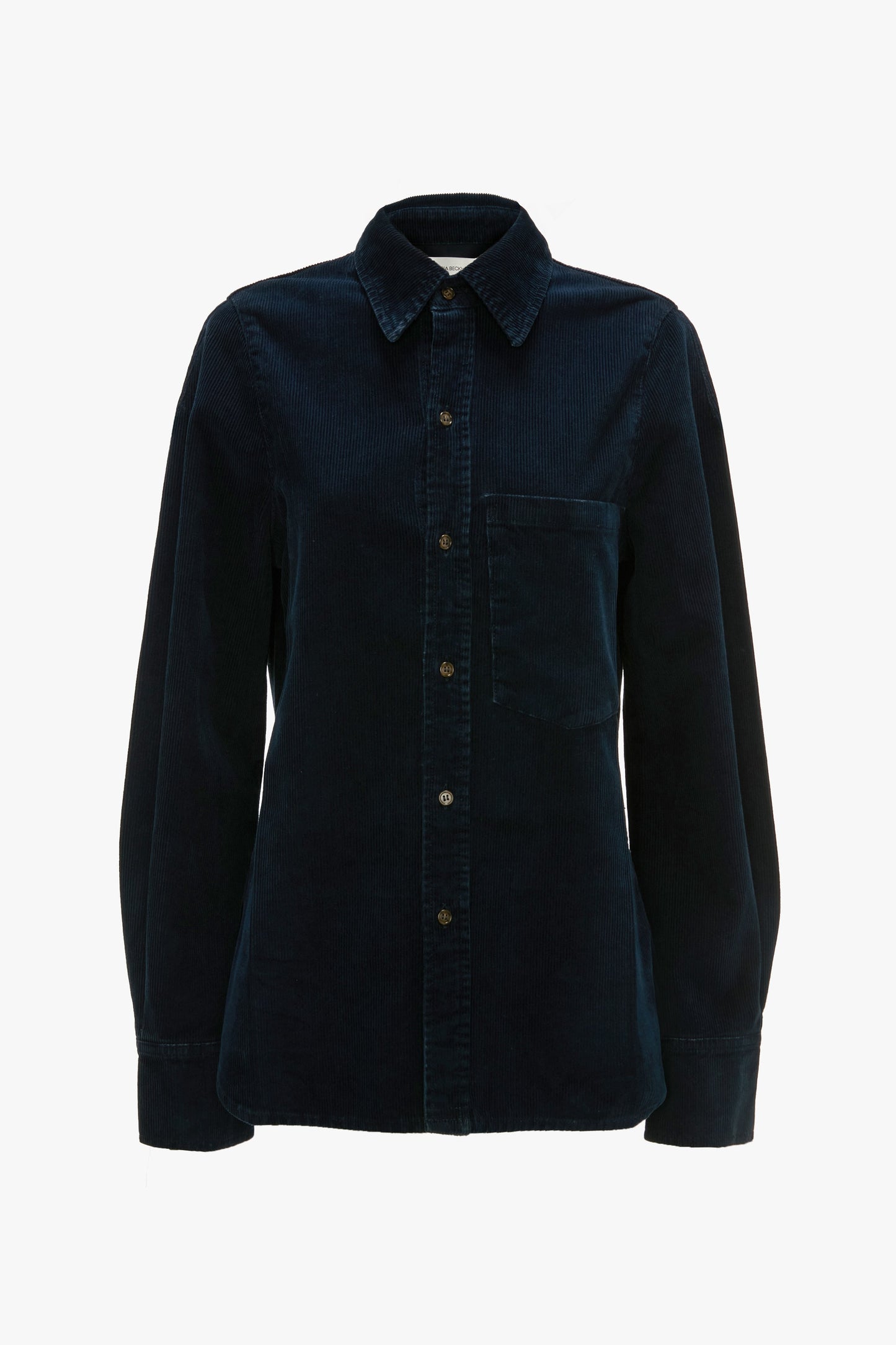 Shoulder Detail Slim Shirt In Indigo