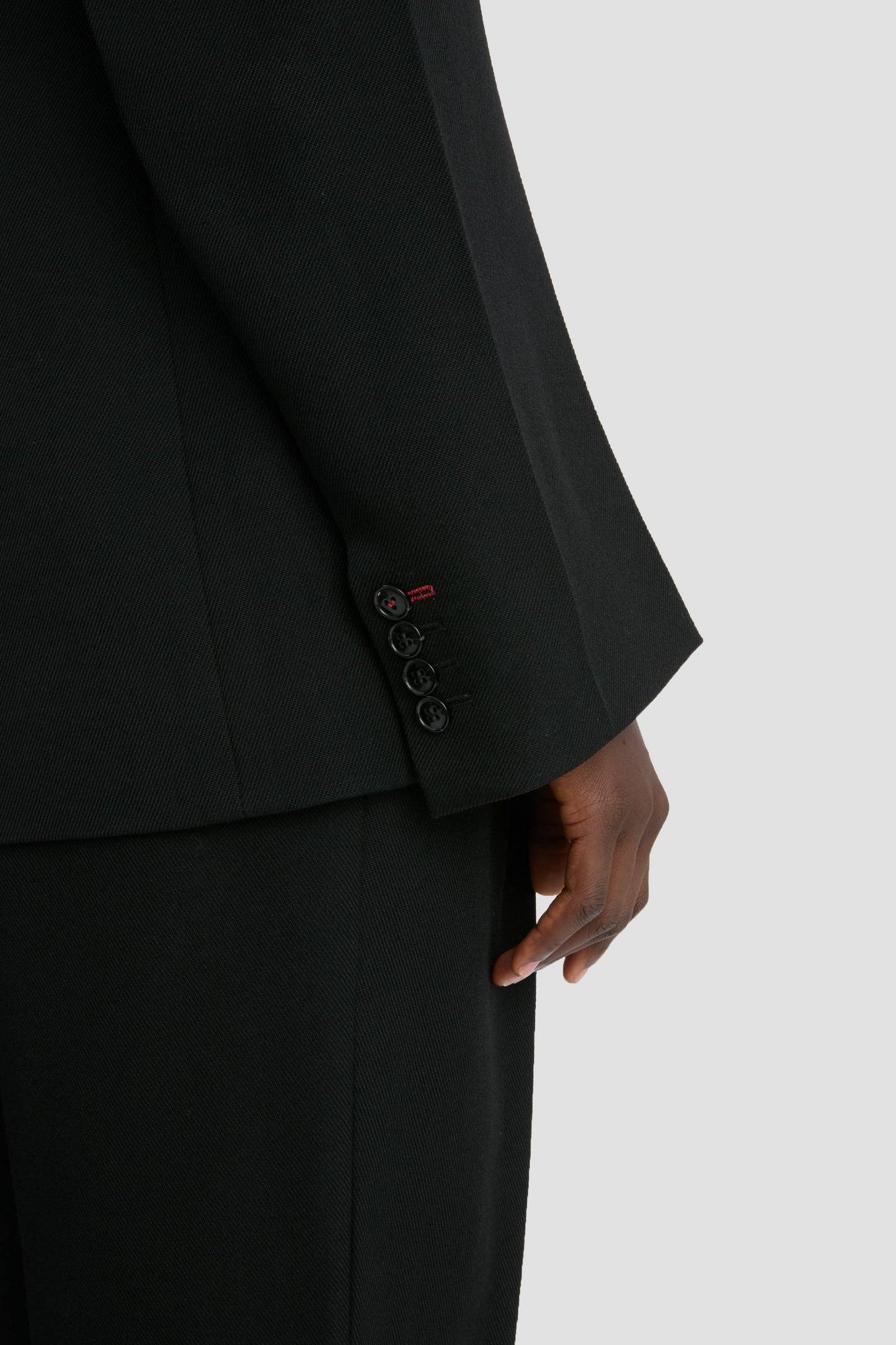 Sculptural Sleeve Jacket In Black