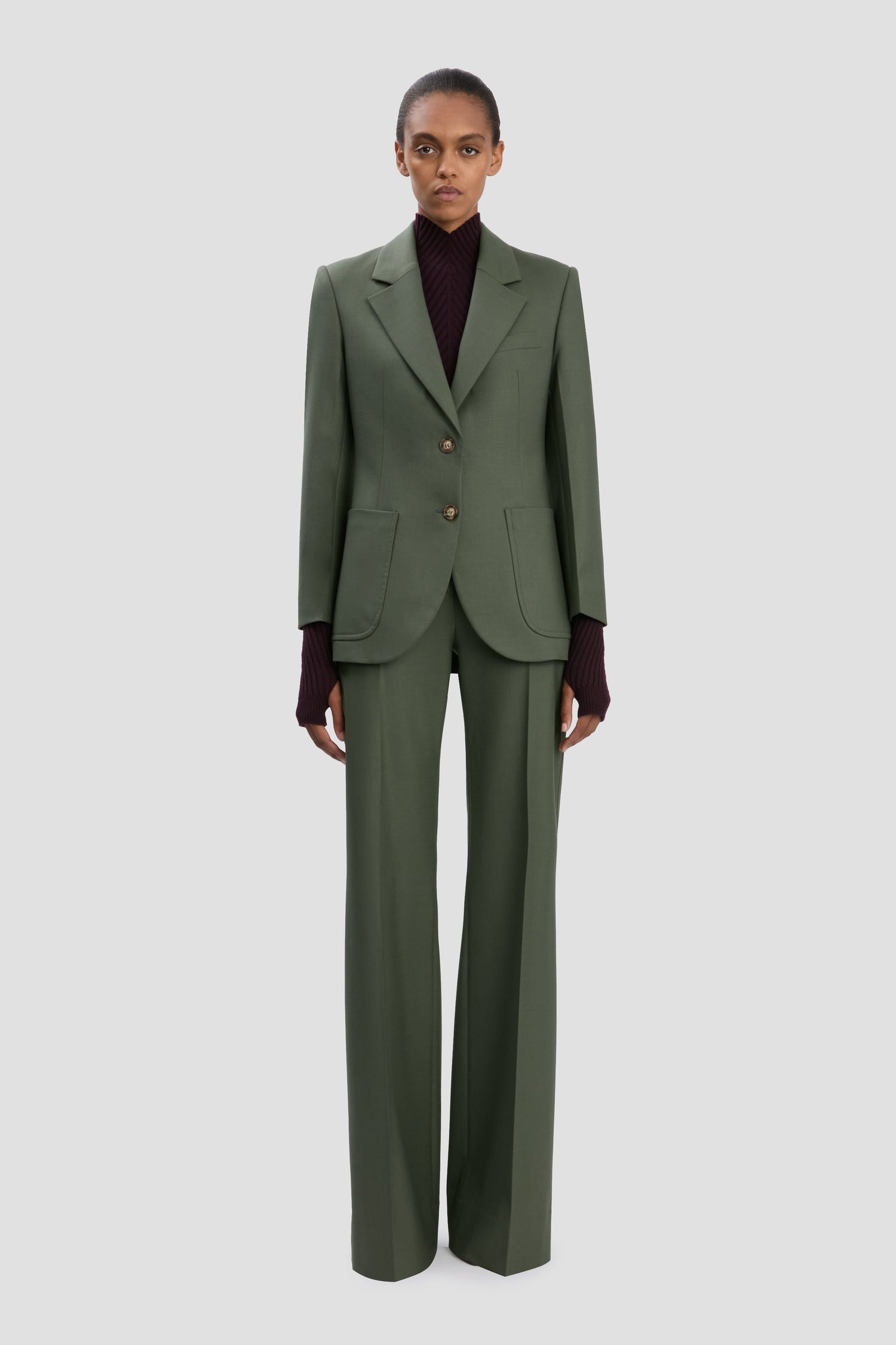 Patch Pocket Jacket In Oregano
