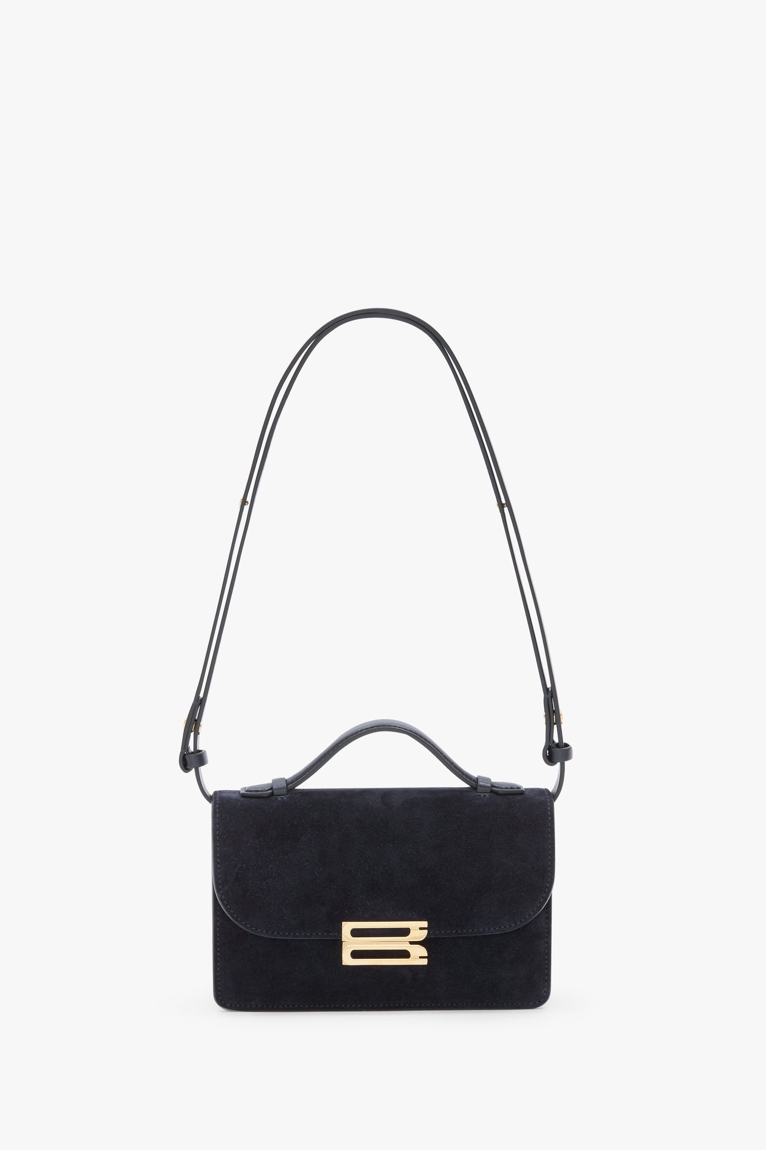 Mini Sac Dorian en Daim Bleu Marine