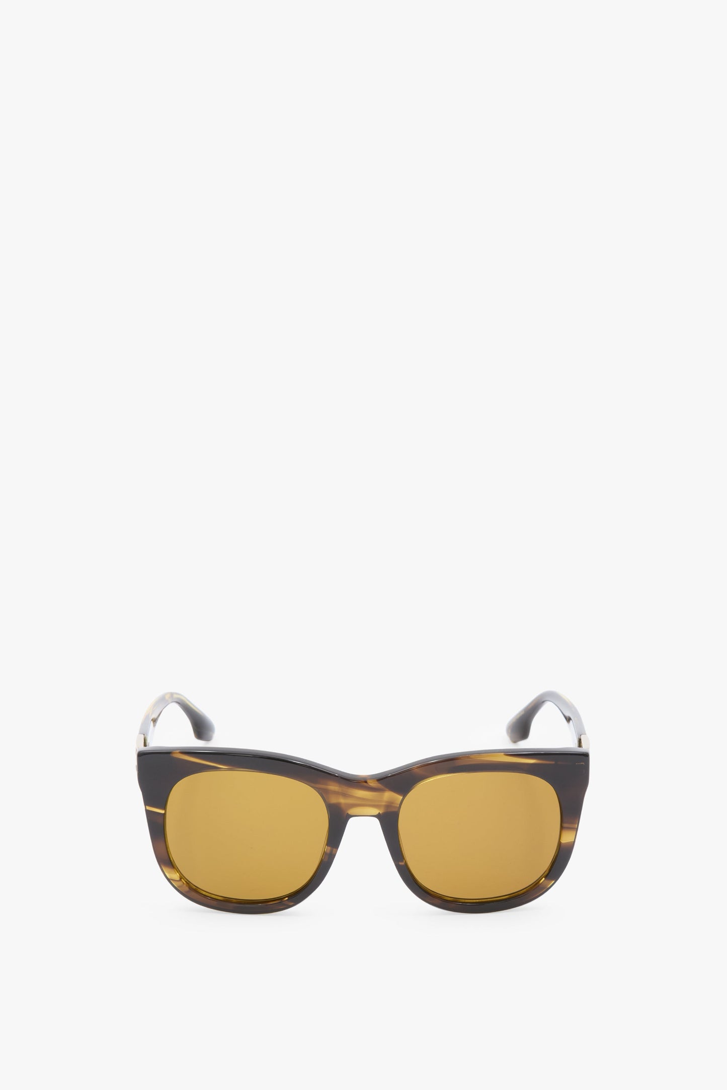 Acetate Dorian Sunglasses in Striped Khaki Horn