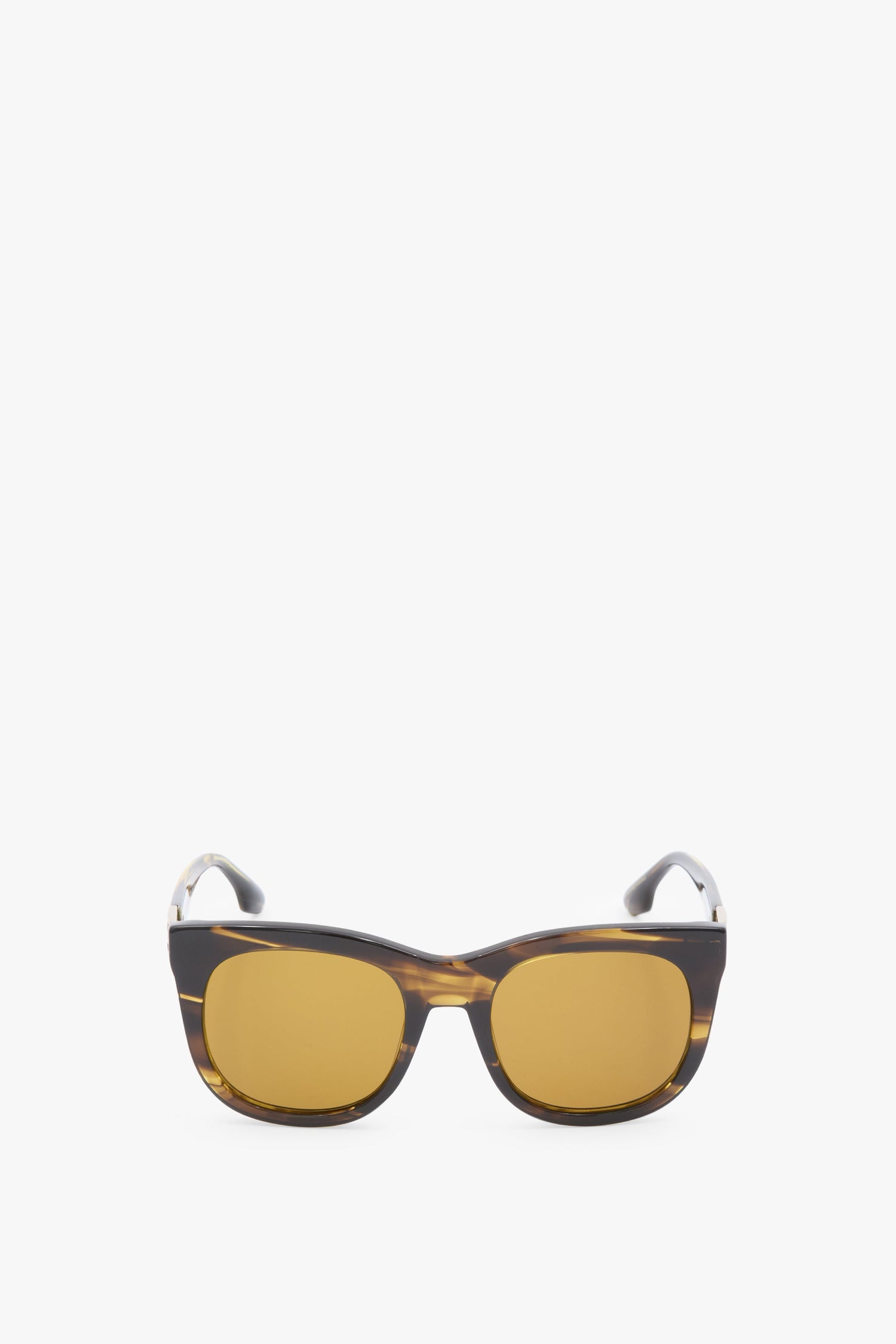 Acetate Dorian Sunglasses in Striped Khaki Horn
