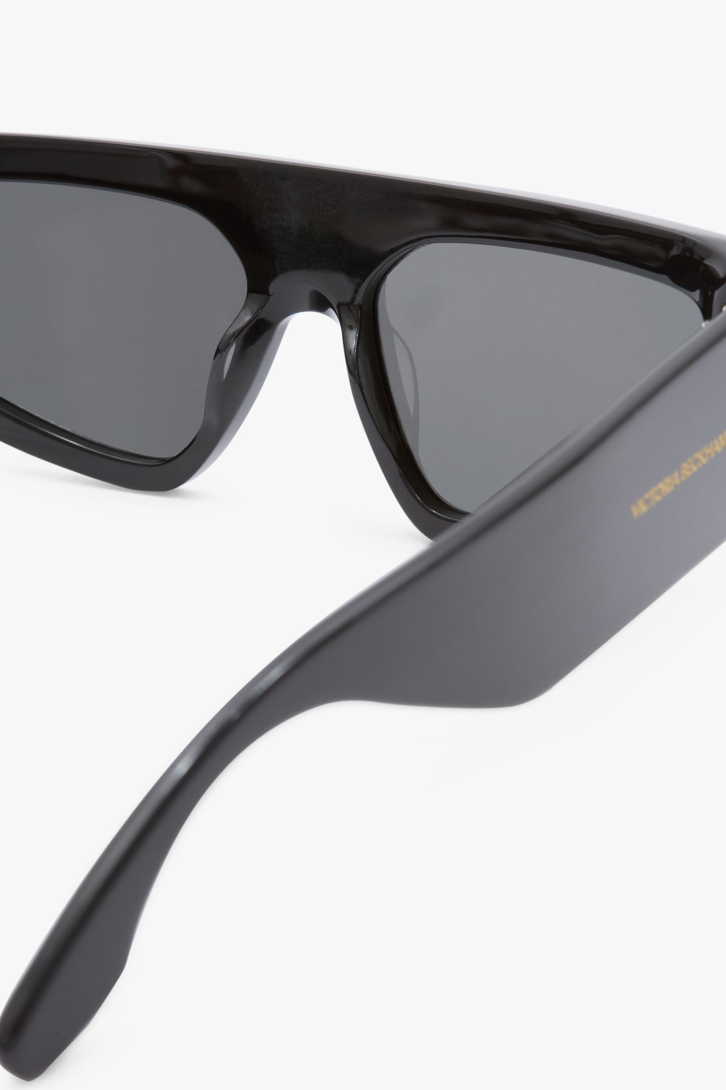 Acetate Visor Sunglasses in Black