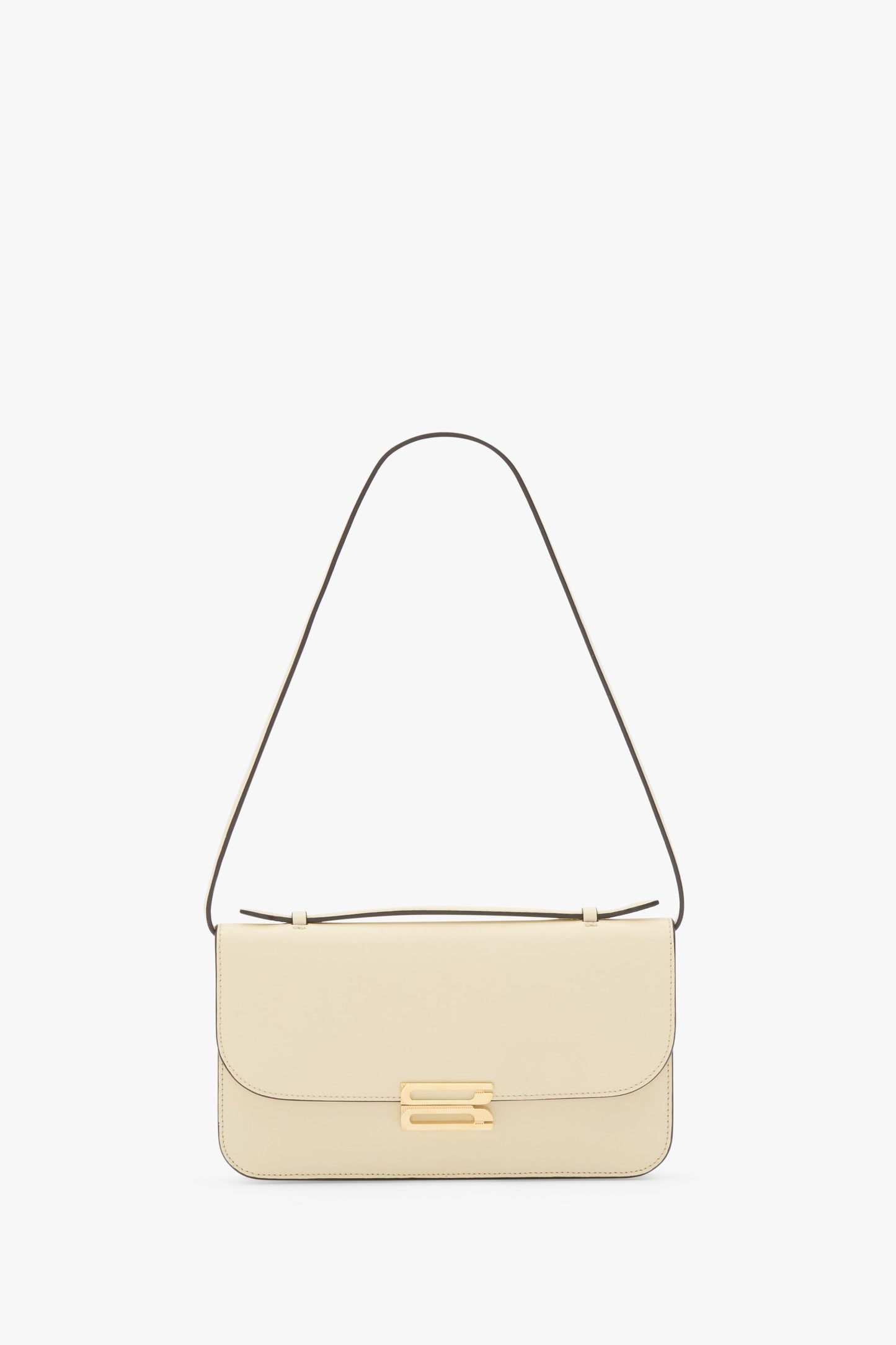 Dorian Pochette In Ivory Smooth Leather