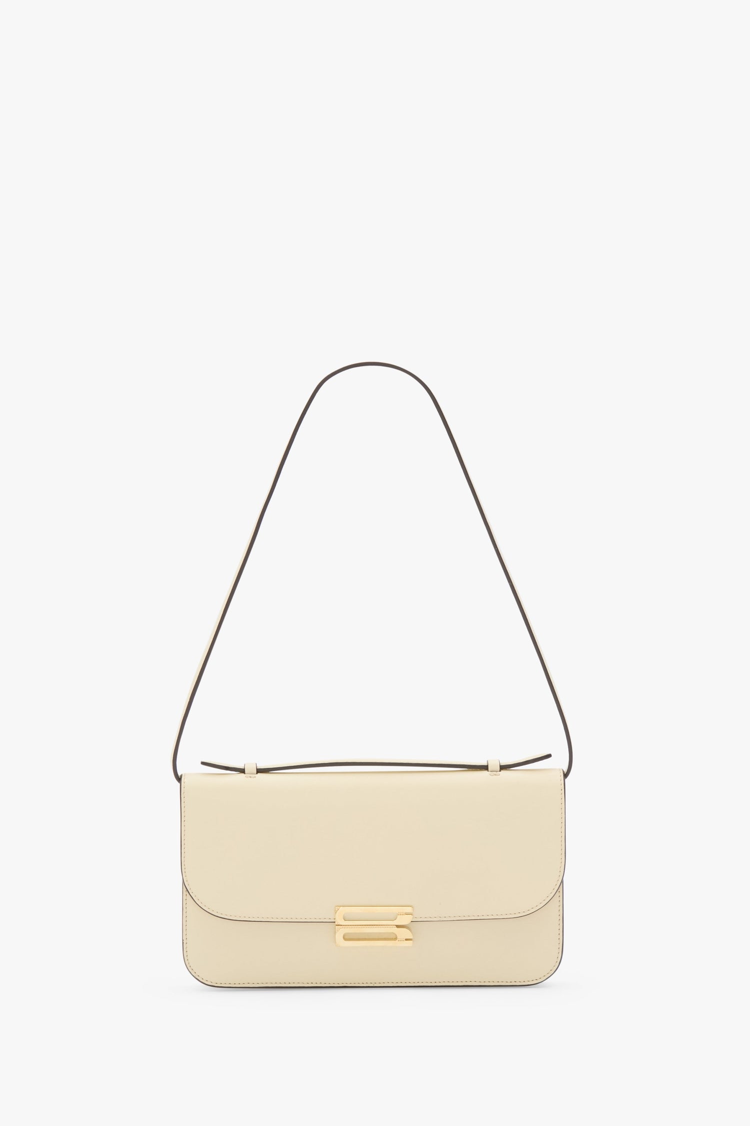 Dorian Pochette In Ivory Smooth Leather