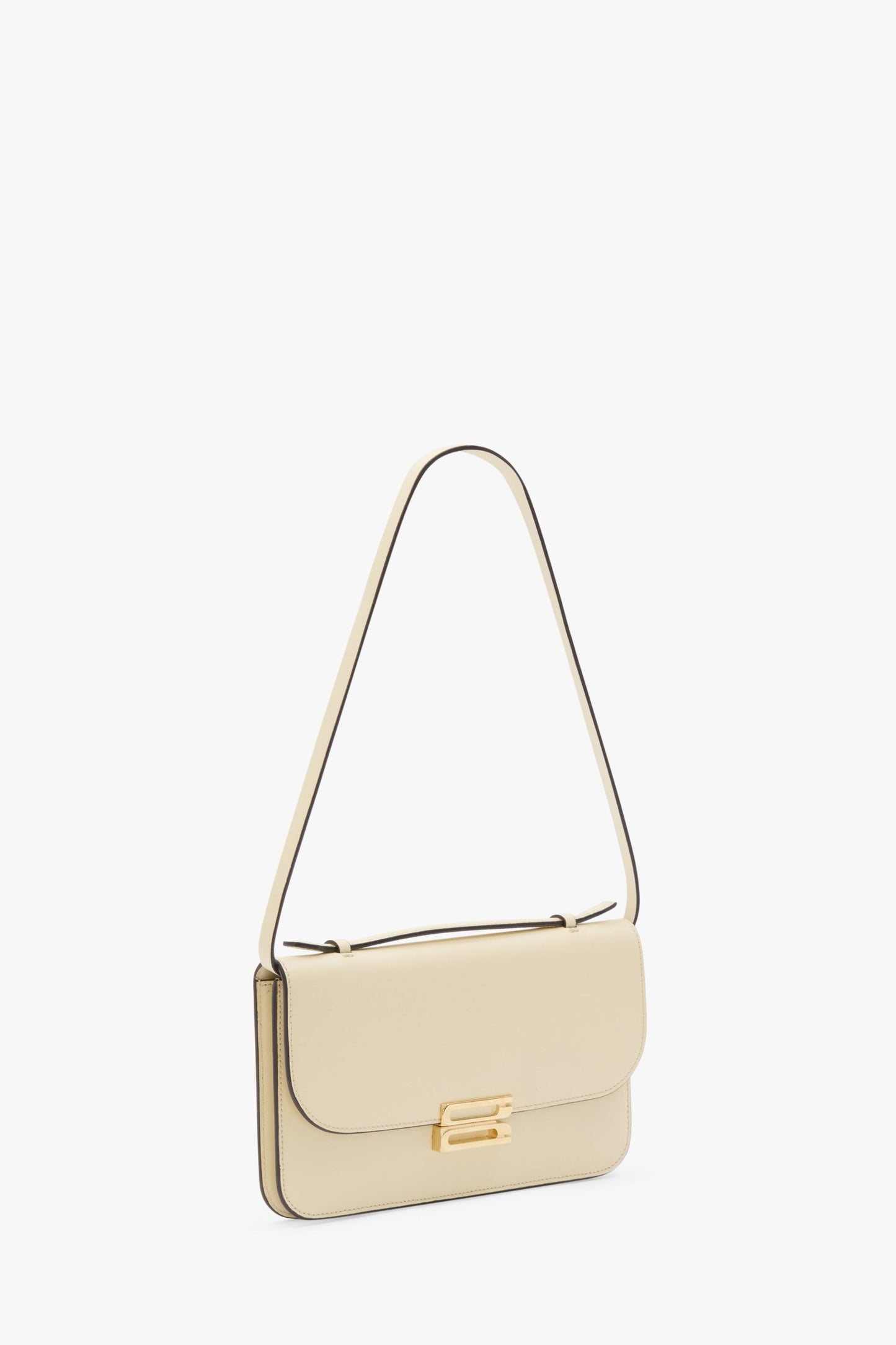 Dorian Pochette In Ivory Smooth Leather