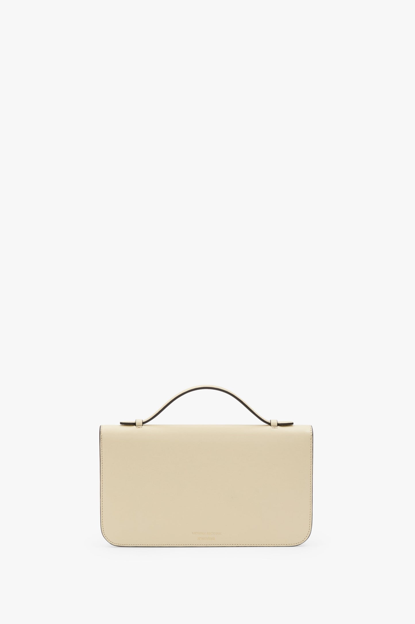 Dorian Pochette In Ivory Smooth Leather