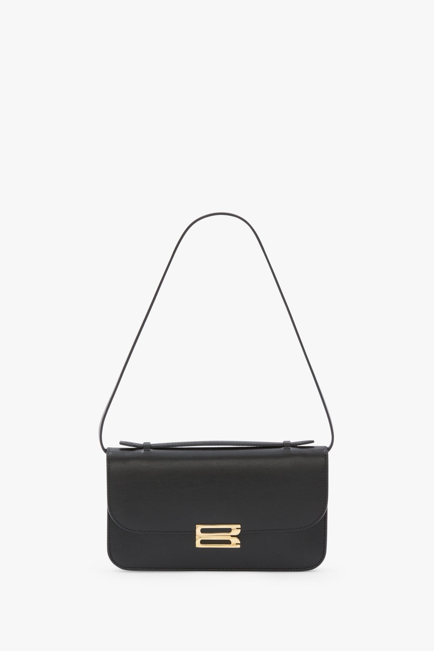 Dorian Pochette In Black Smooth Leather