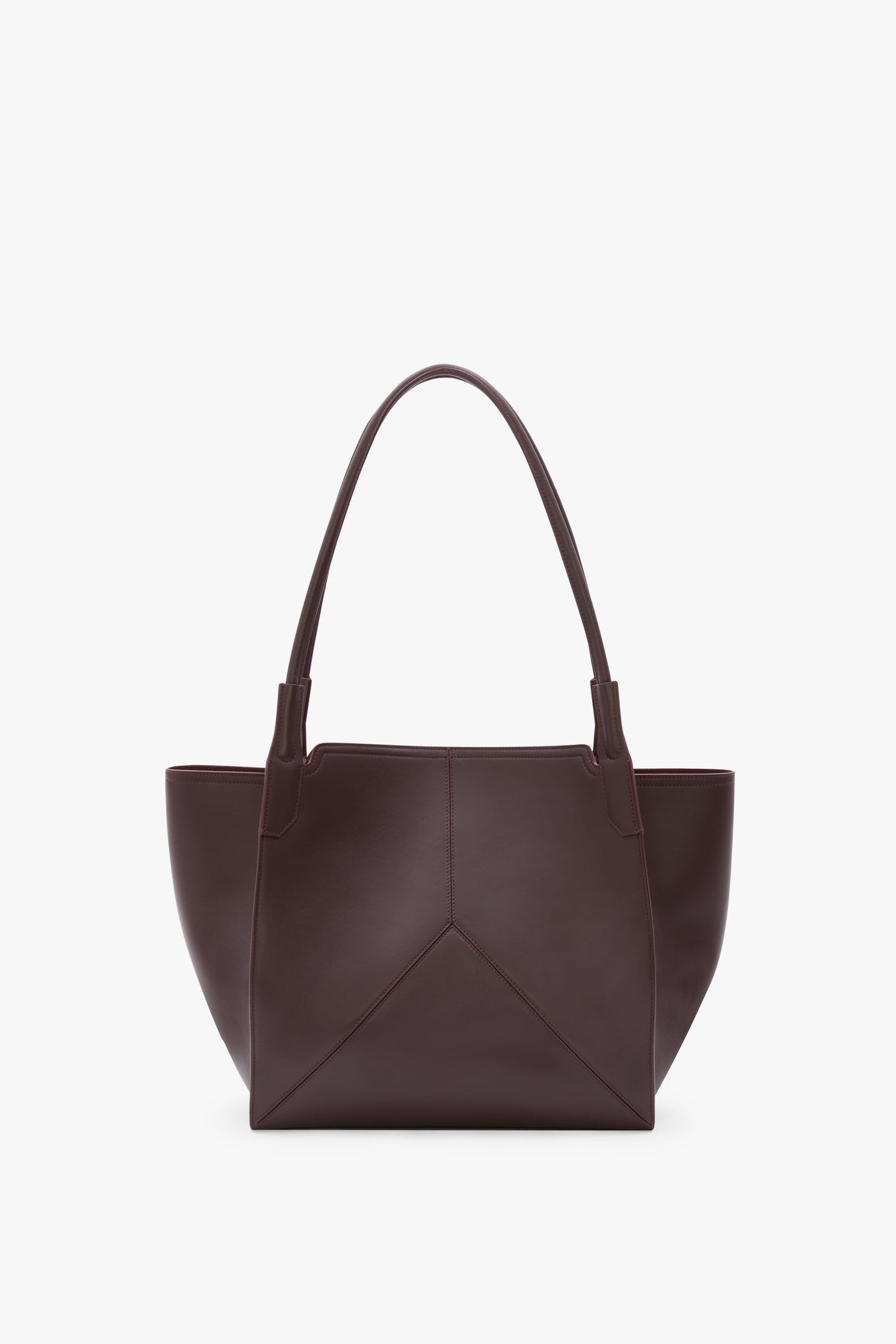 Victoria Tote In Burgundy Soft Leather