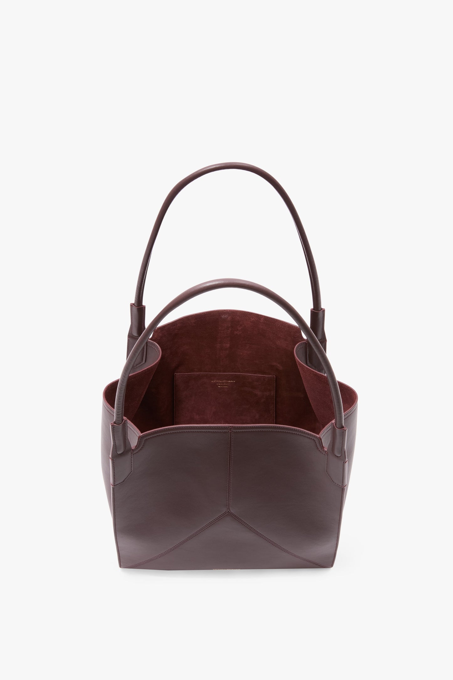 Victoria Tote In Burgundy Soft Leather
