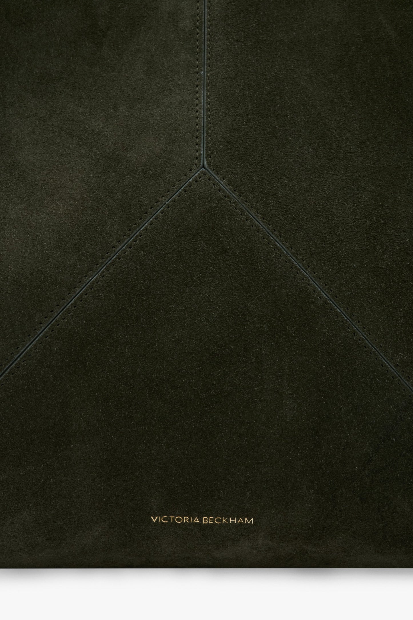 Victoria Tote In Dark Olive Suede