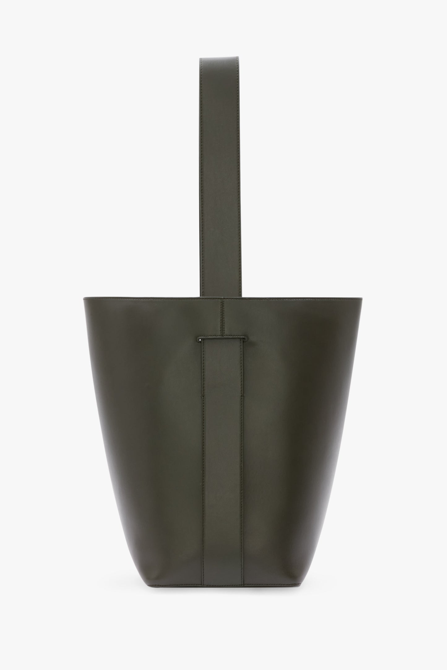 Dia Bucket Bag In Dark Olive Smooth Leather