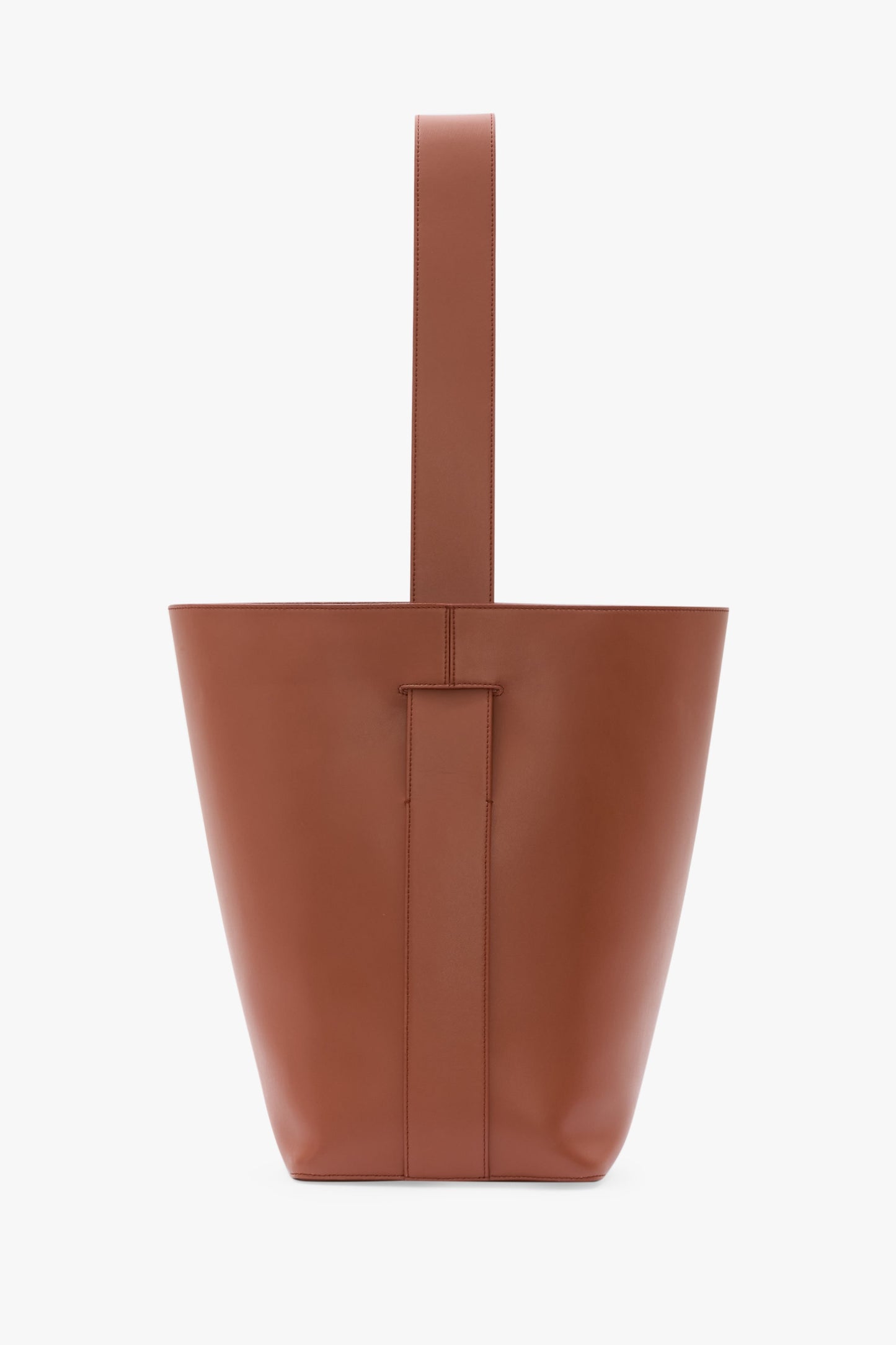Dia Bucket Bag In Tan Smooth Leather