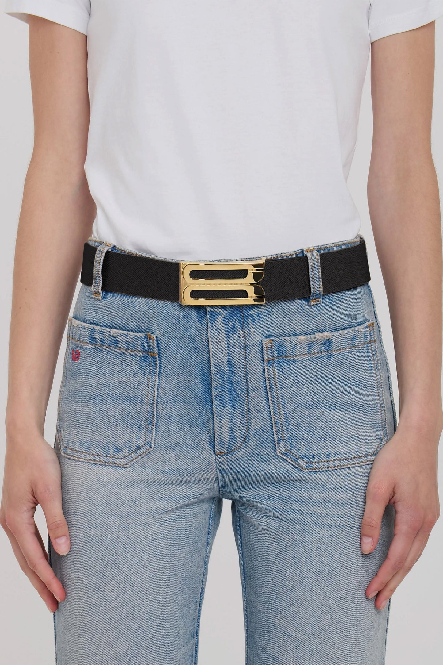 Jumbo Dorian Belt In Black Leather