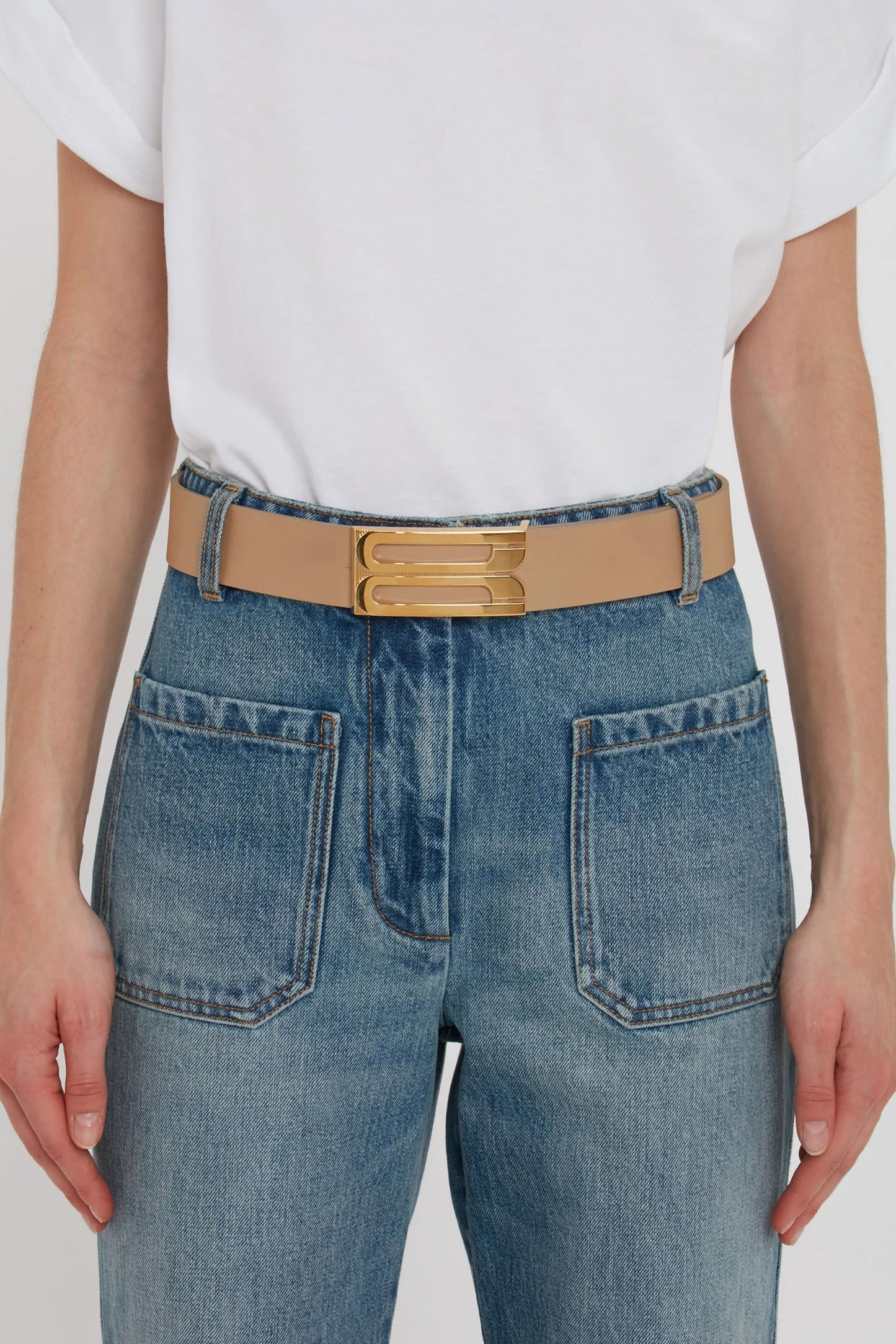 Jumbo Dorian Belt In Camel Leather