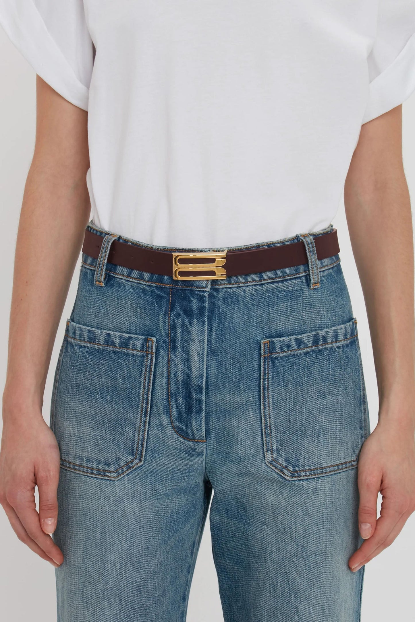 Dorian Belt In Burgundy Leather