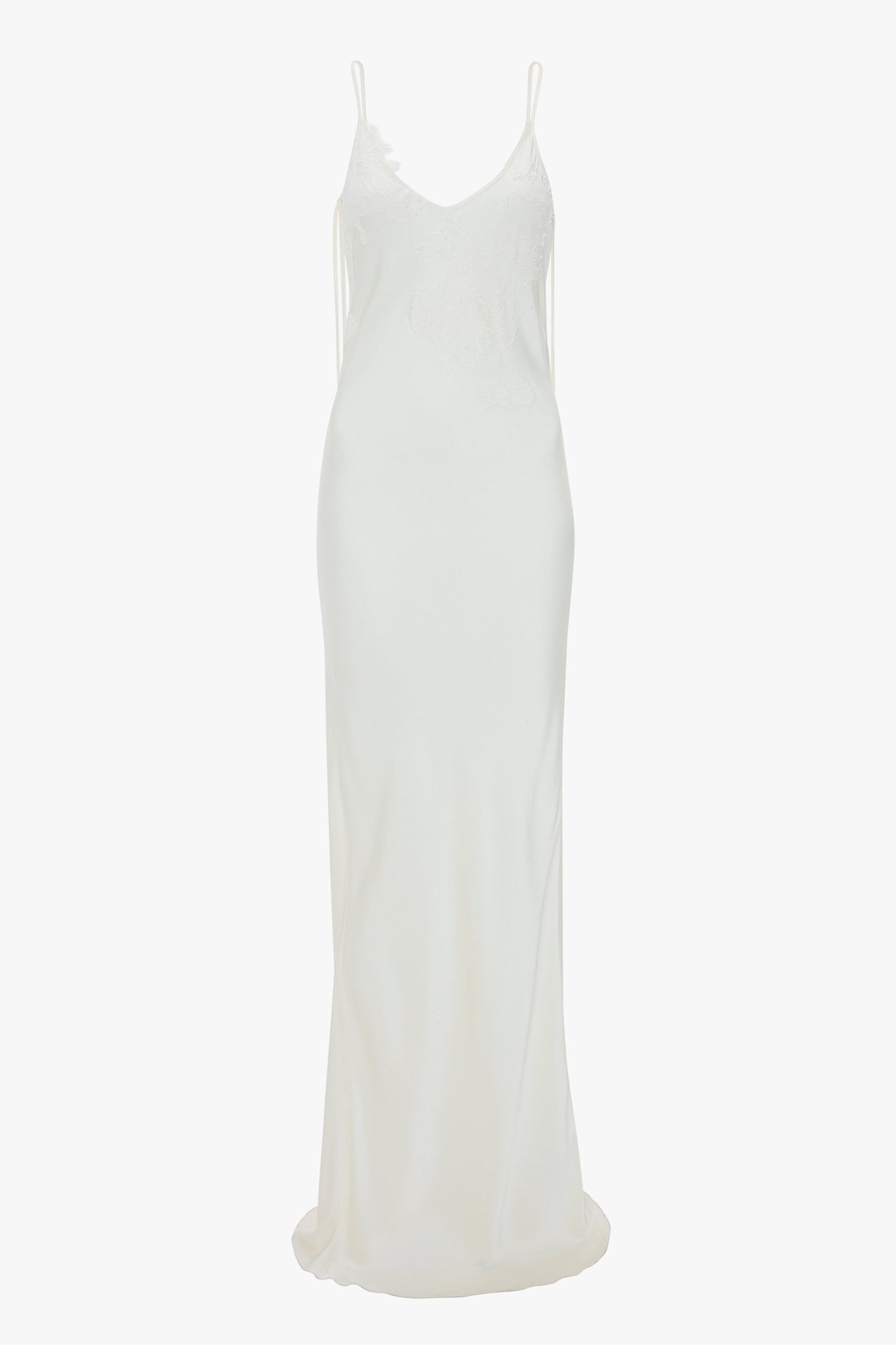 Lace Detail Cami Dress In Ivory