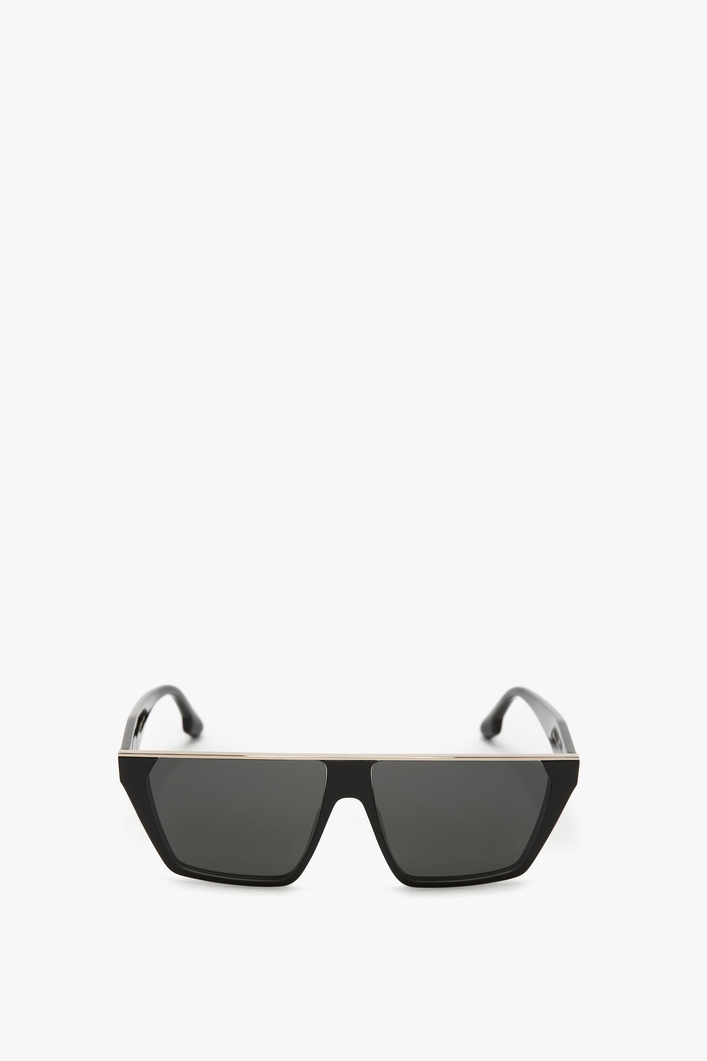 Flat Top Visor Sunglasses In Black