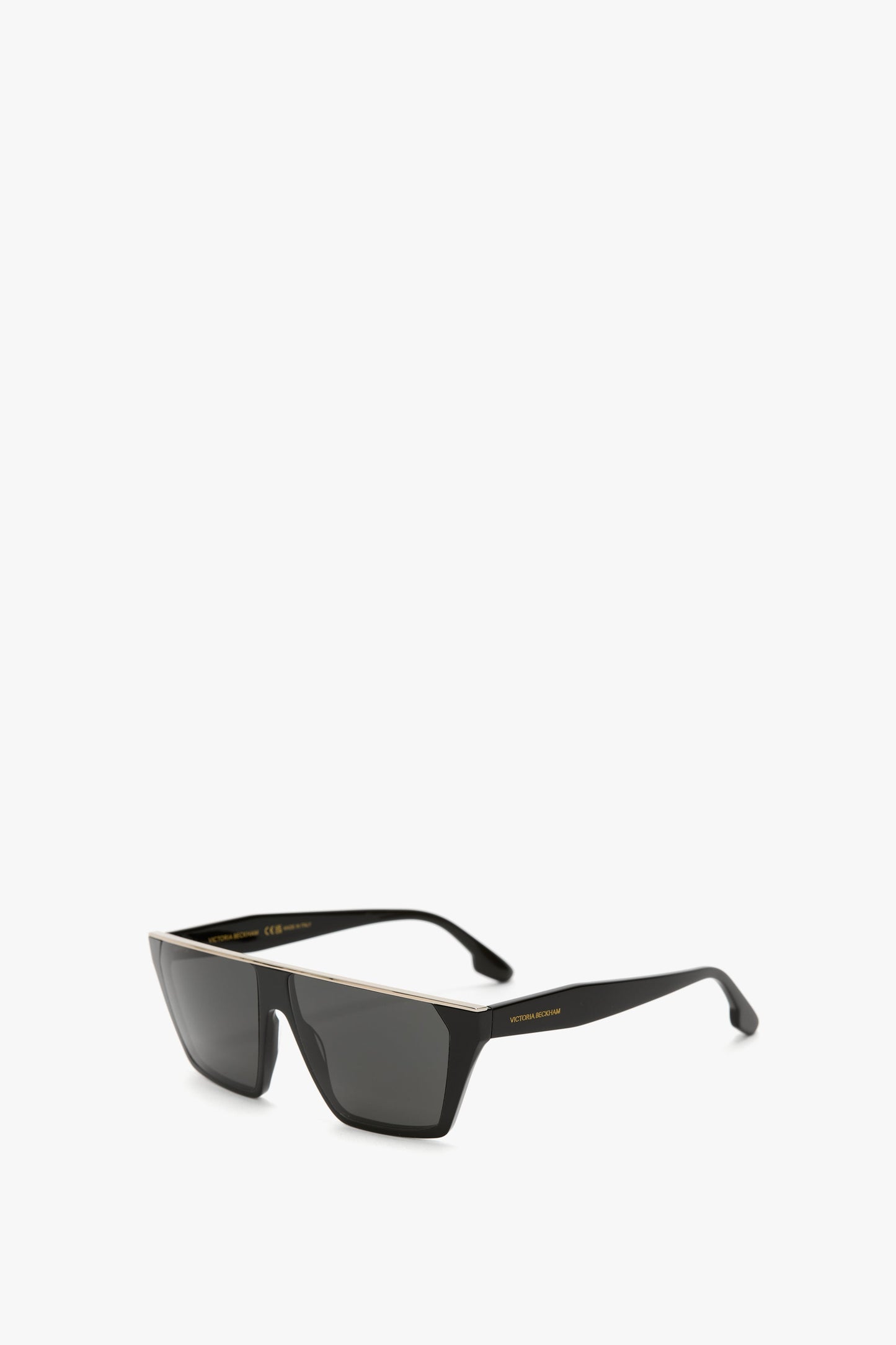 Flat Top Visor Sunglasses In Black