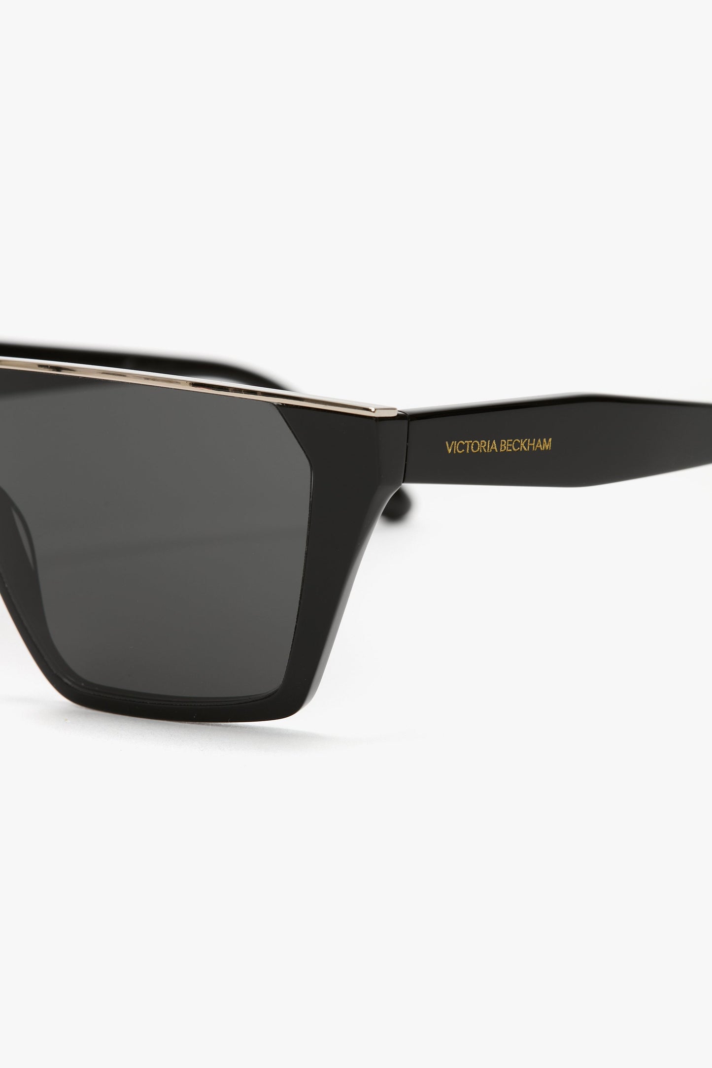 Flat Top Visor Sunglasses In Black