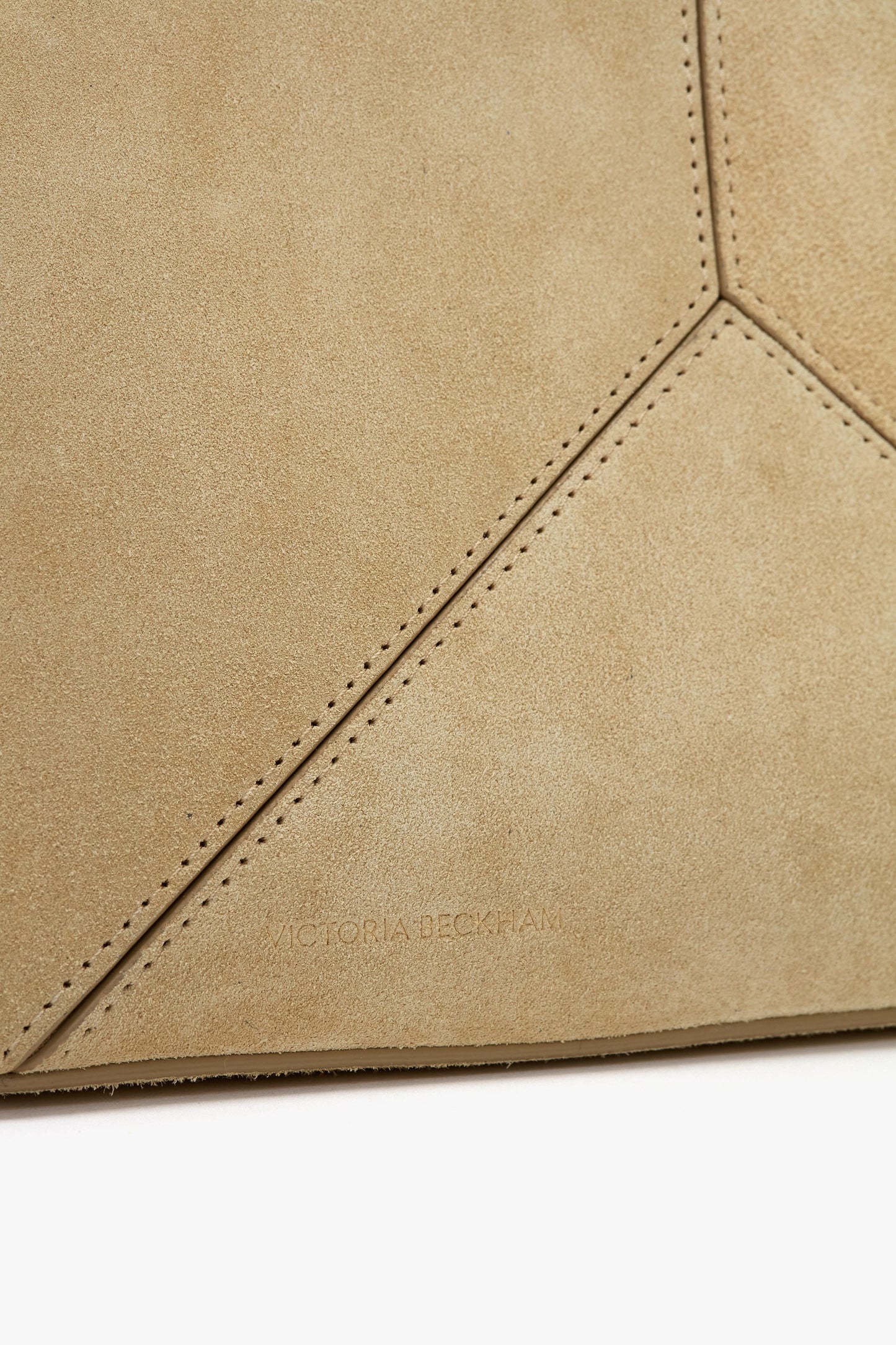 Victoria Crossbody Bag In Sand Suede