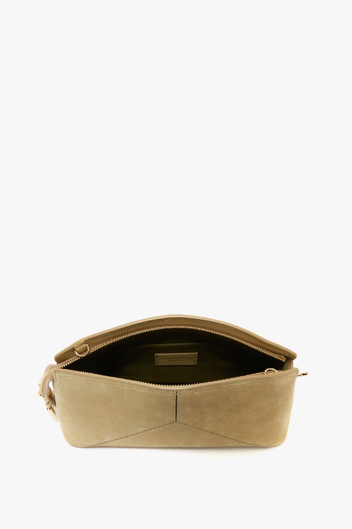 Victoria Crossbody Bag In Sand Suede