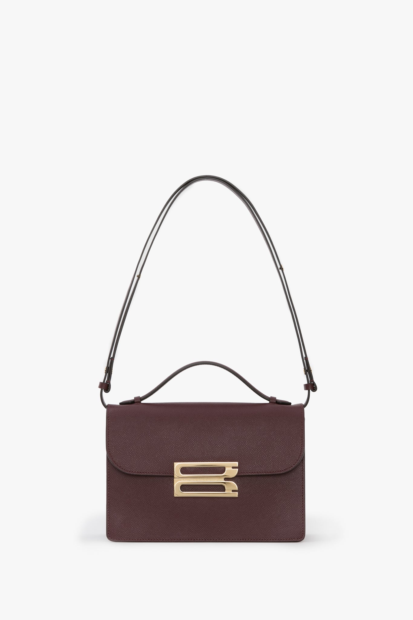 Dorian Bag In Burgundy Grained Leather