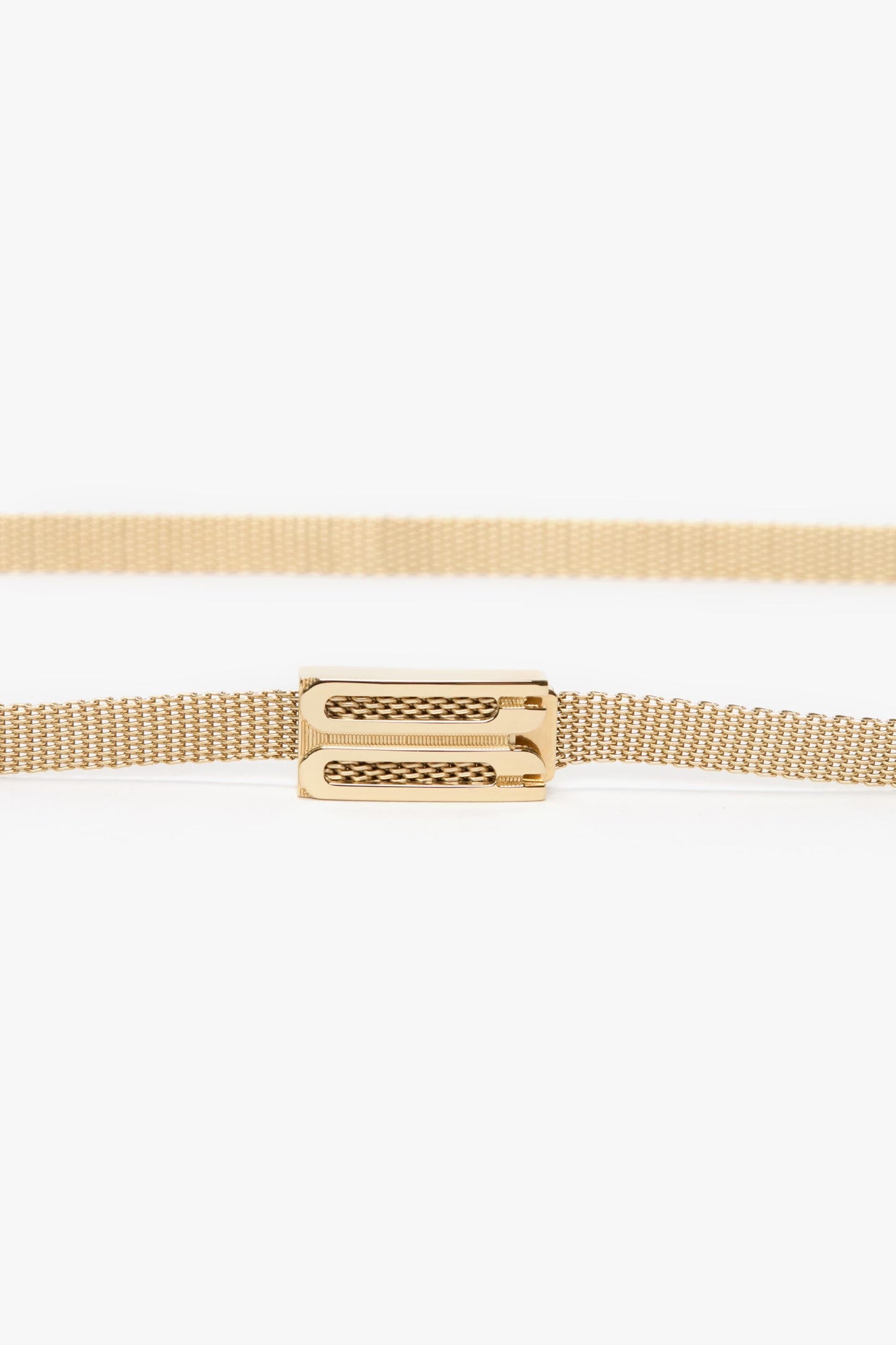 Brass Micro Dorian Belt In Light Gold