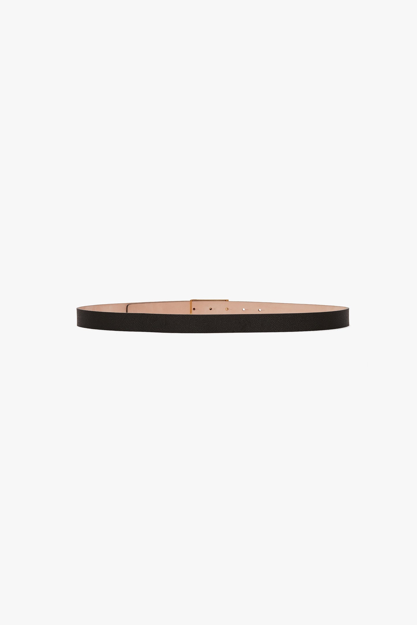Dorian Belt In Black Grained Leather