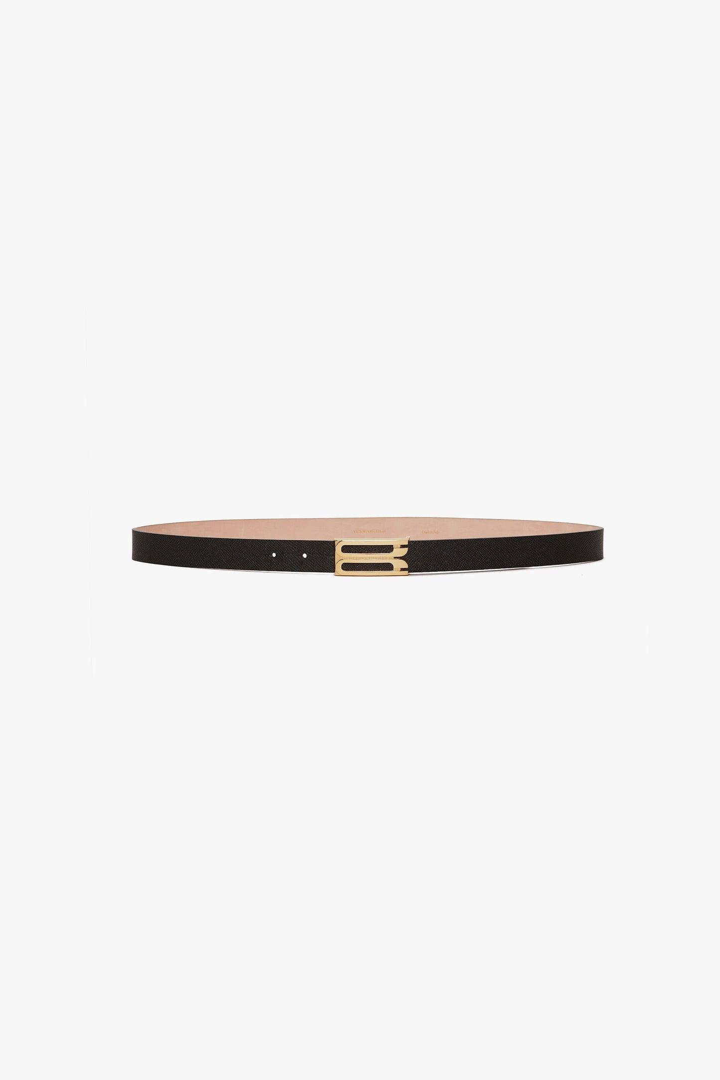 Dorian Belt In Black Grained Leather
