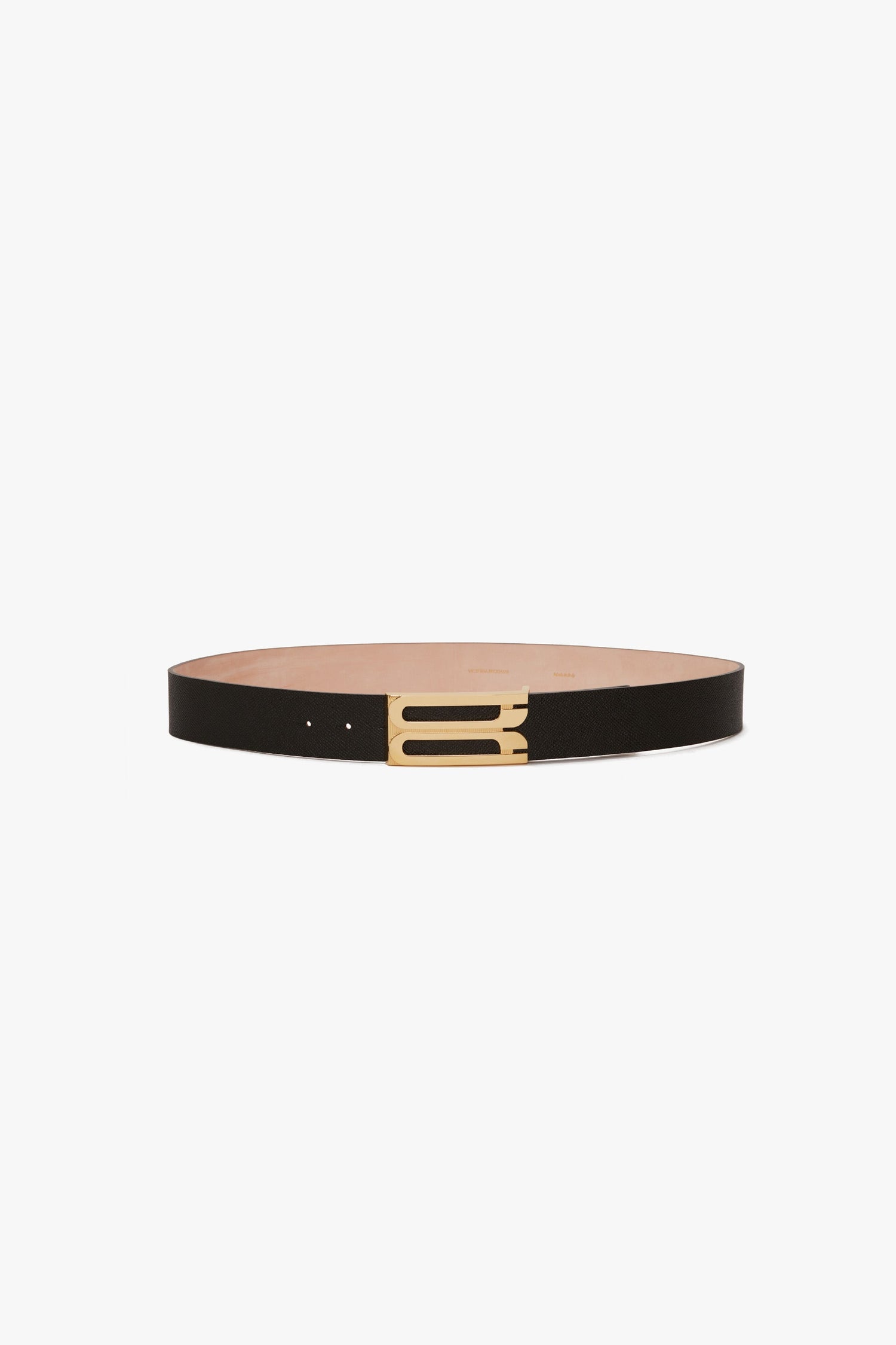 Jumbo Dorian Belt In Black Grained Leather