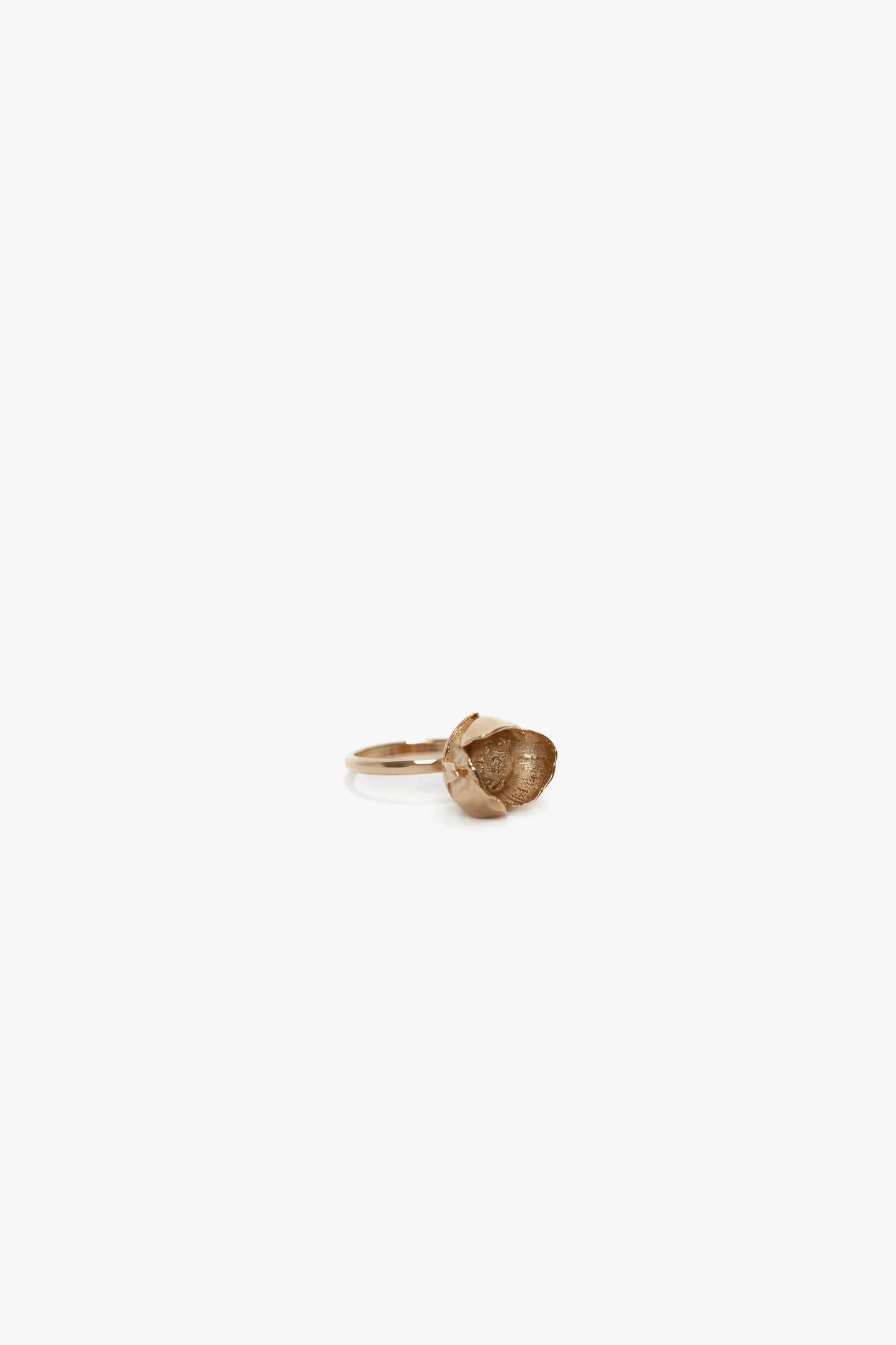 Camellia Flower Ring In Gold