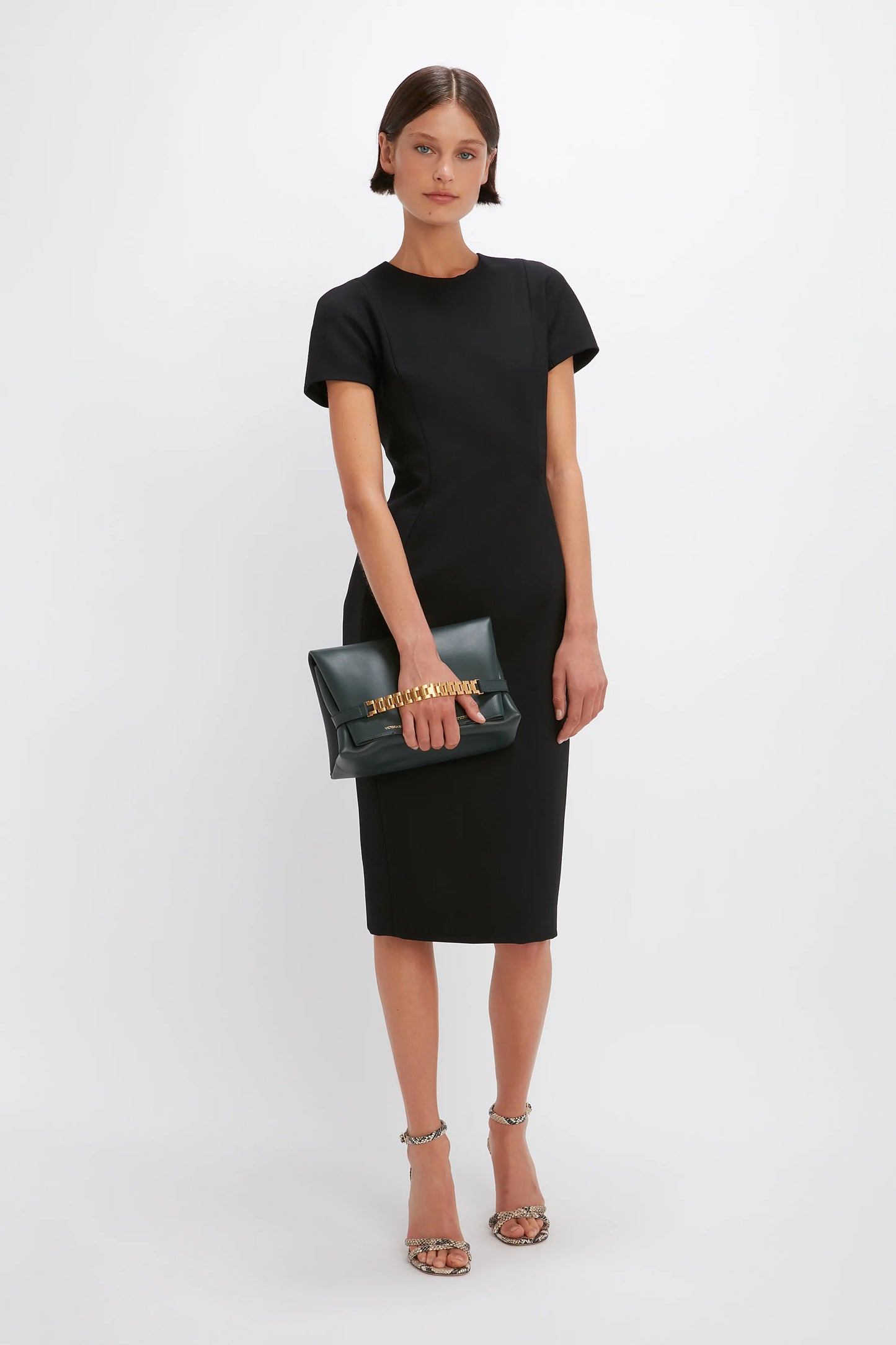 Fitted T-Shirt Dress In Black