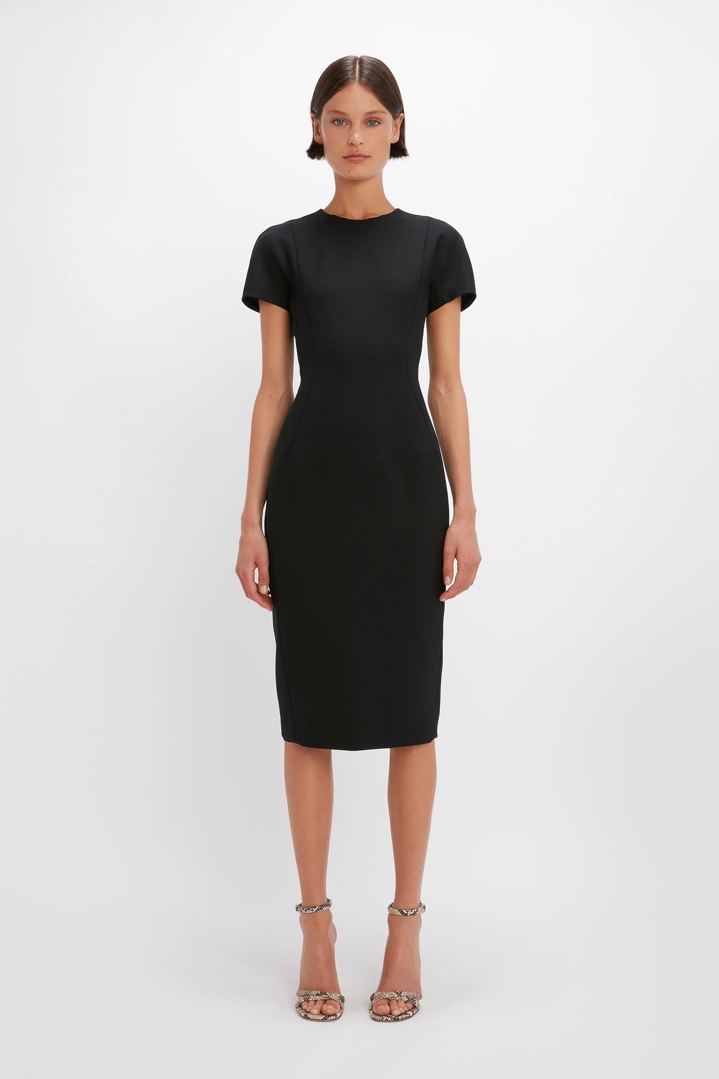 Fitted T-Shirt Dress In Black