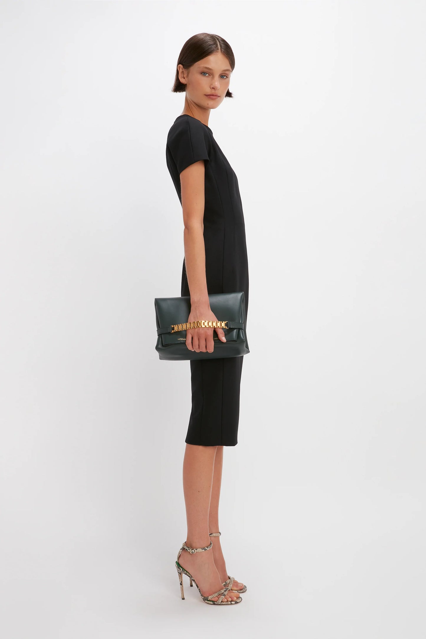 Fitted T-Shirt Dress In Black