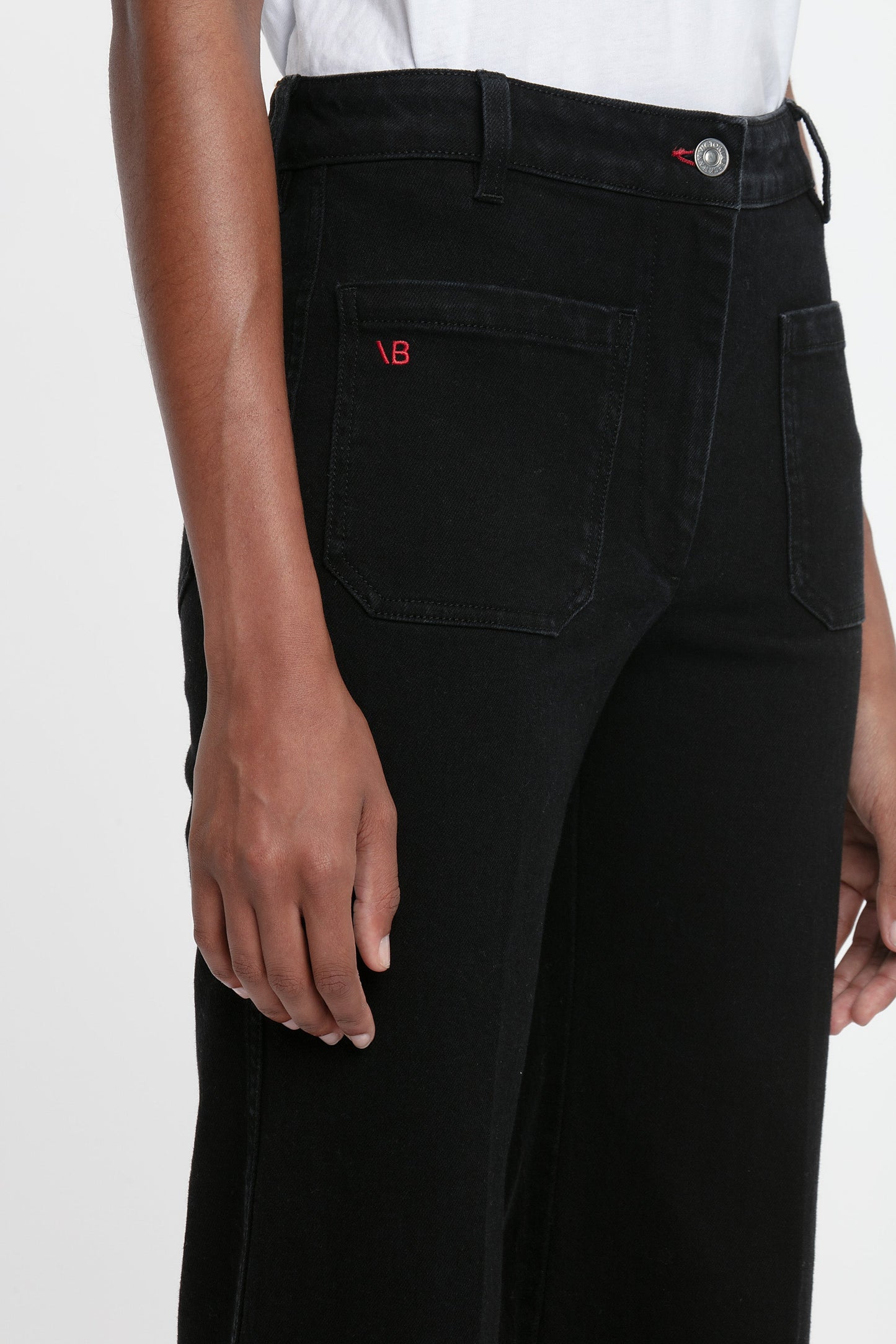 Alina High Waisted Long Jean In Washed Black