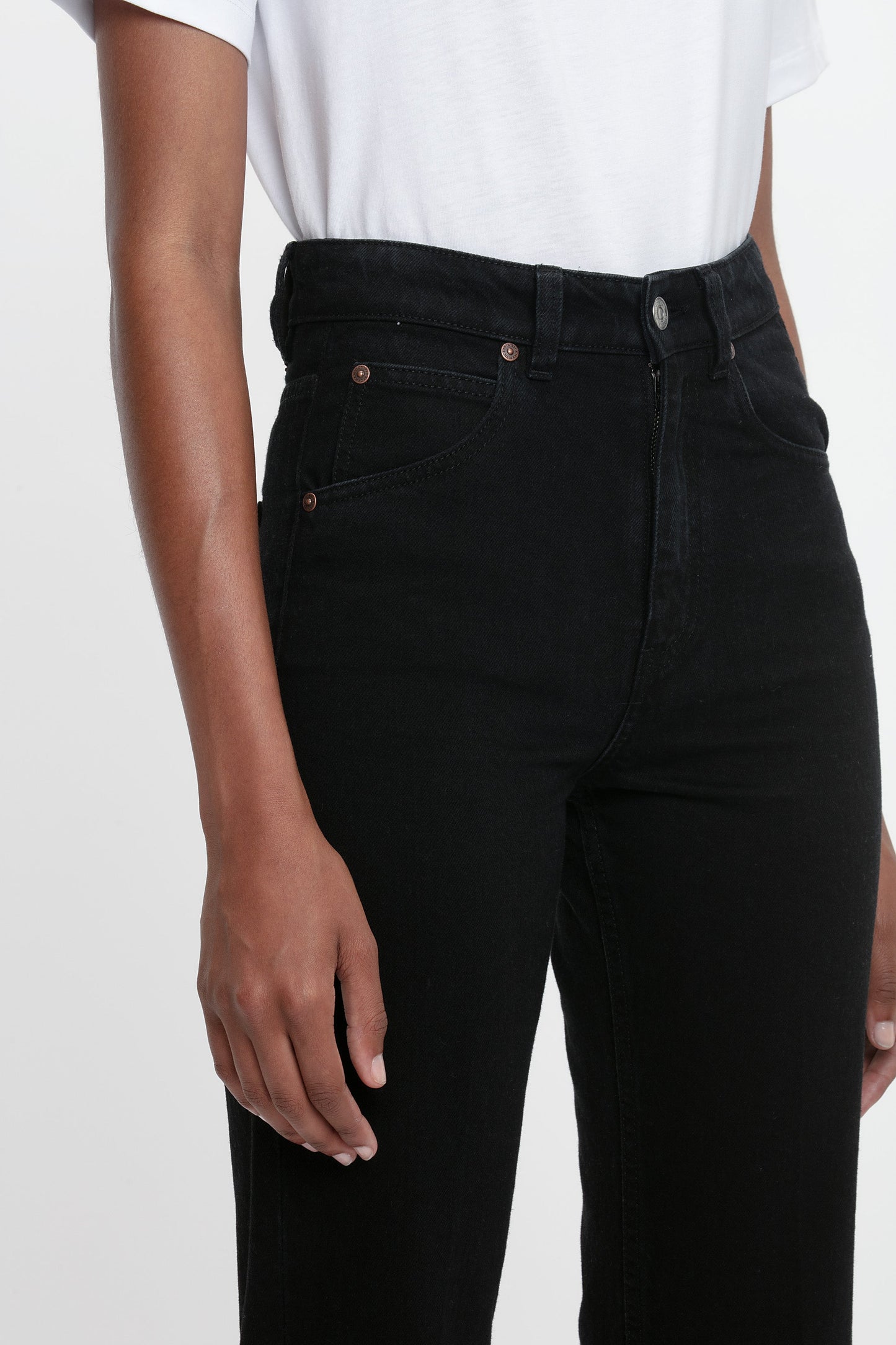 Julia High Waisted Jean In Washed Black