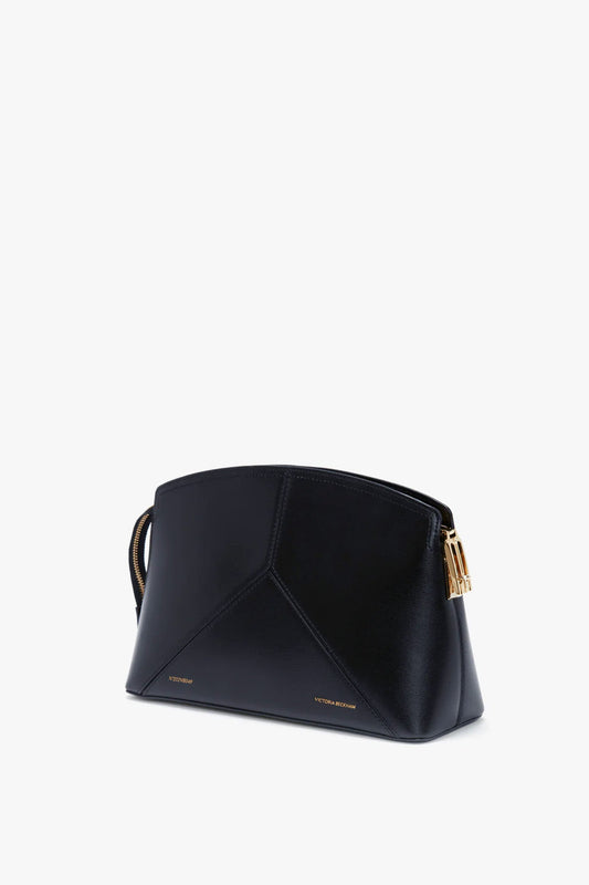 Victoria Clutch Bag In Navy Leather